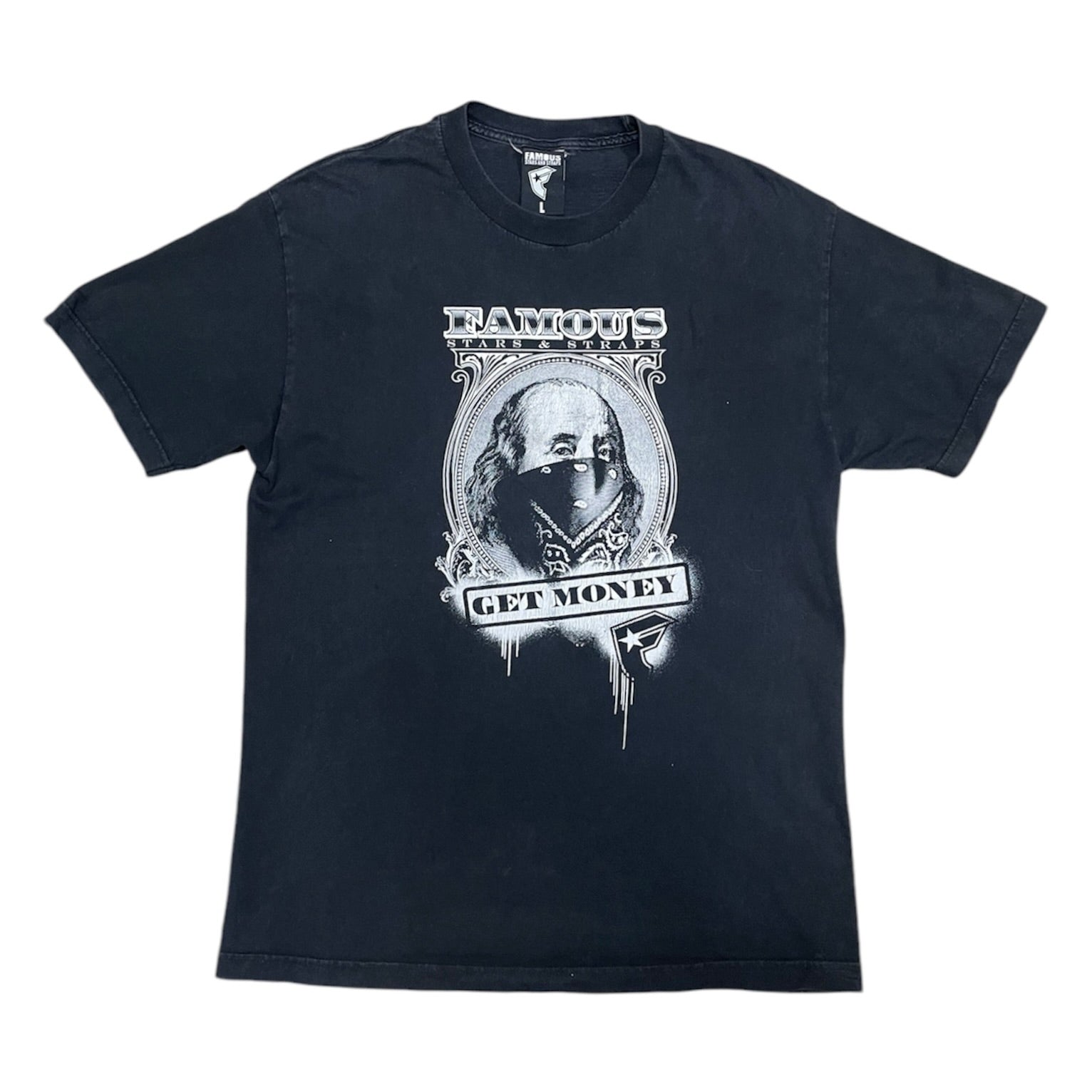 Famous Stars And Straps Get Money Black Tshirt