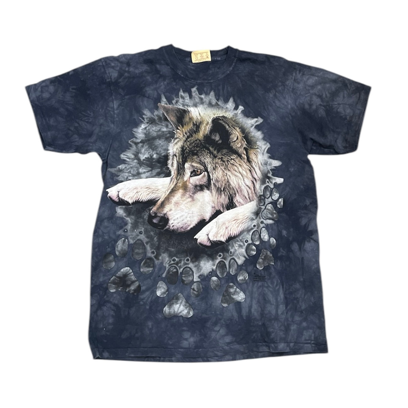 Wolf Print Tie Dye Tshirt