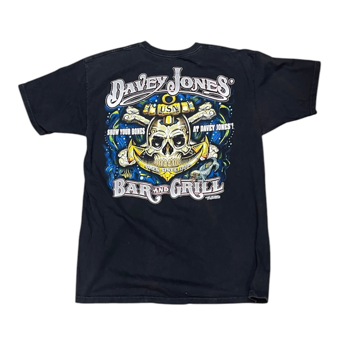 Davey Jones Bar and Grill Black Tshirt