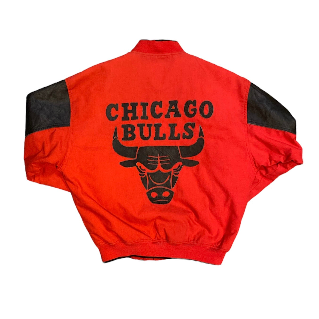 Vintage Starter Chicago Bulls Red Black Varsity Jacket