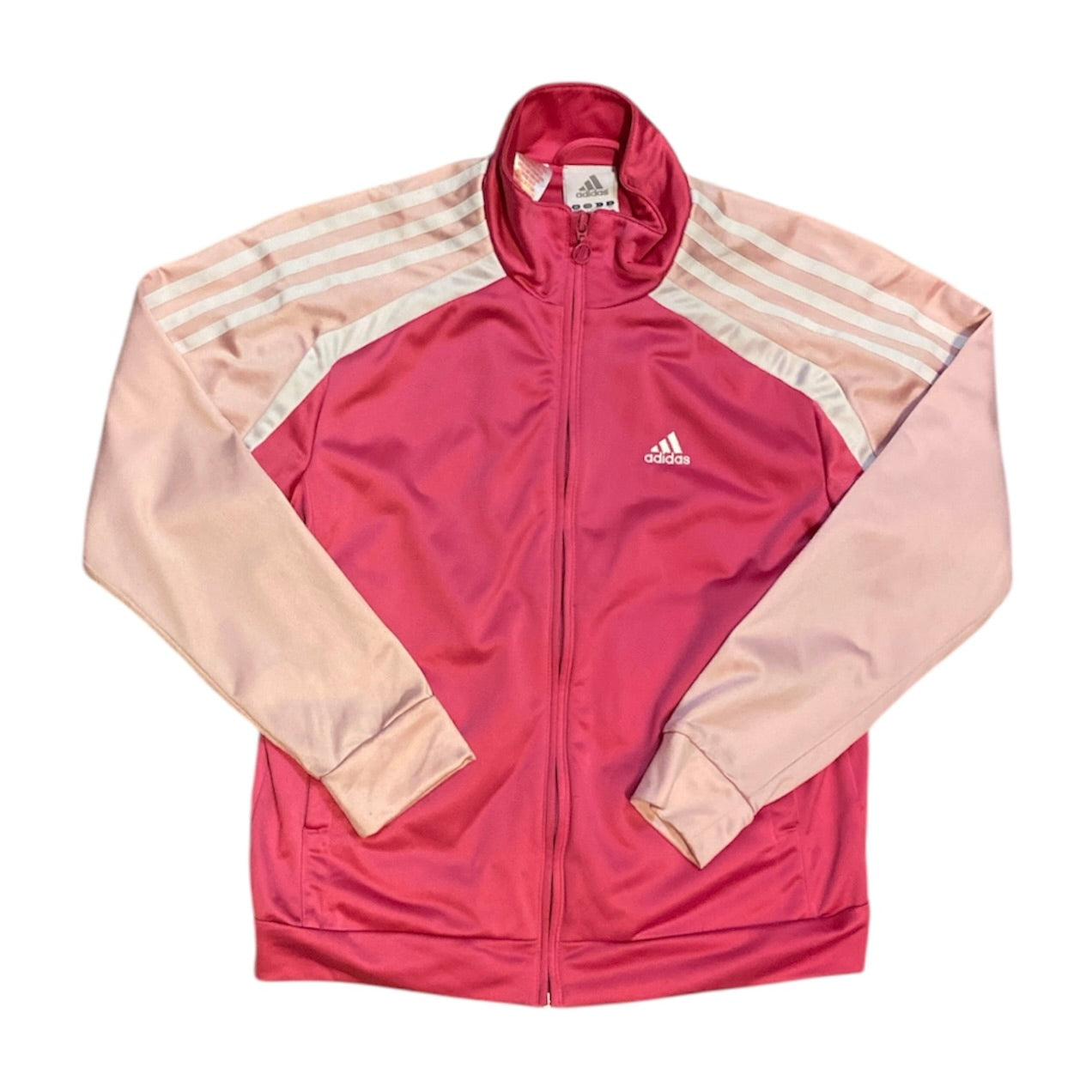 Adidas Pink White Track Jacket & Pants Set
