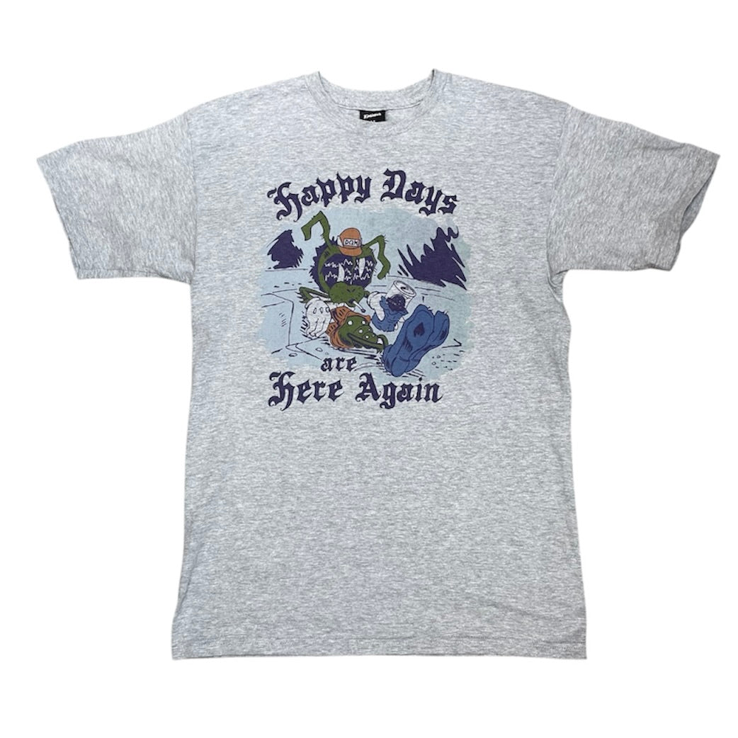 Daves Quality Meat Hapy Days Grey Tshirt