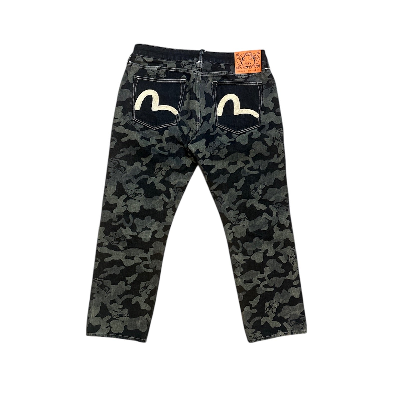 Evisu Camo Blue Jeans