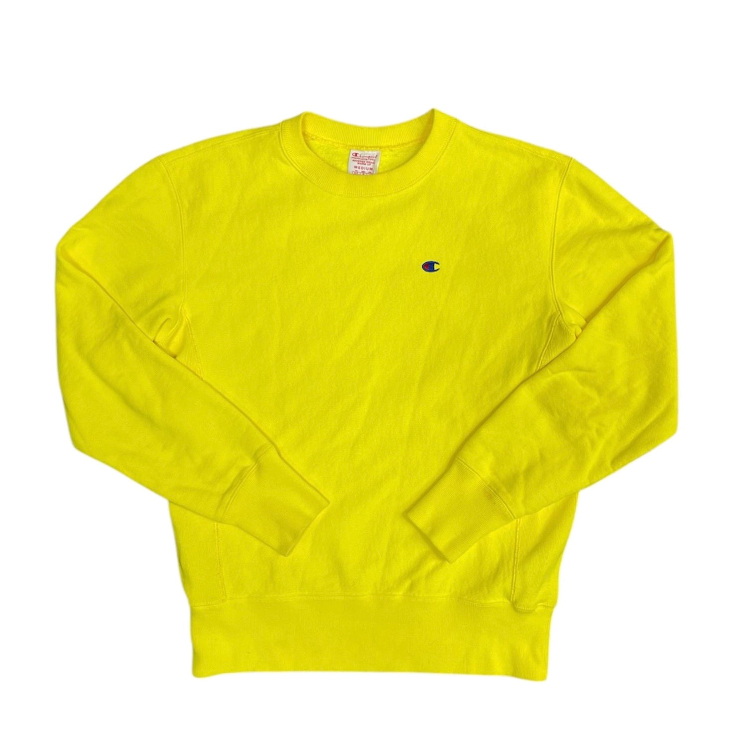 Champion Reverse Weave Bright Yellow Crewneck