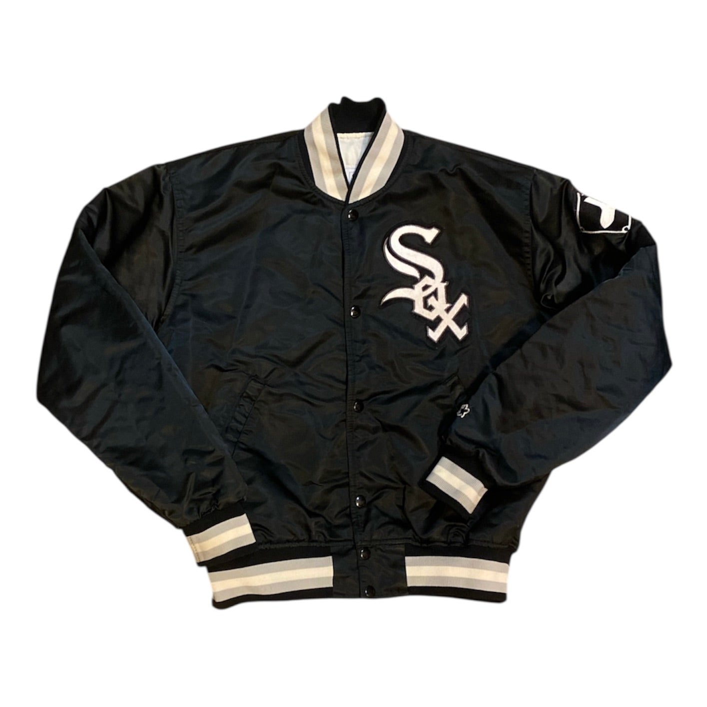 Starter Chicago White Sox Black Baseball Jacket