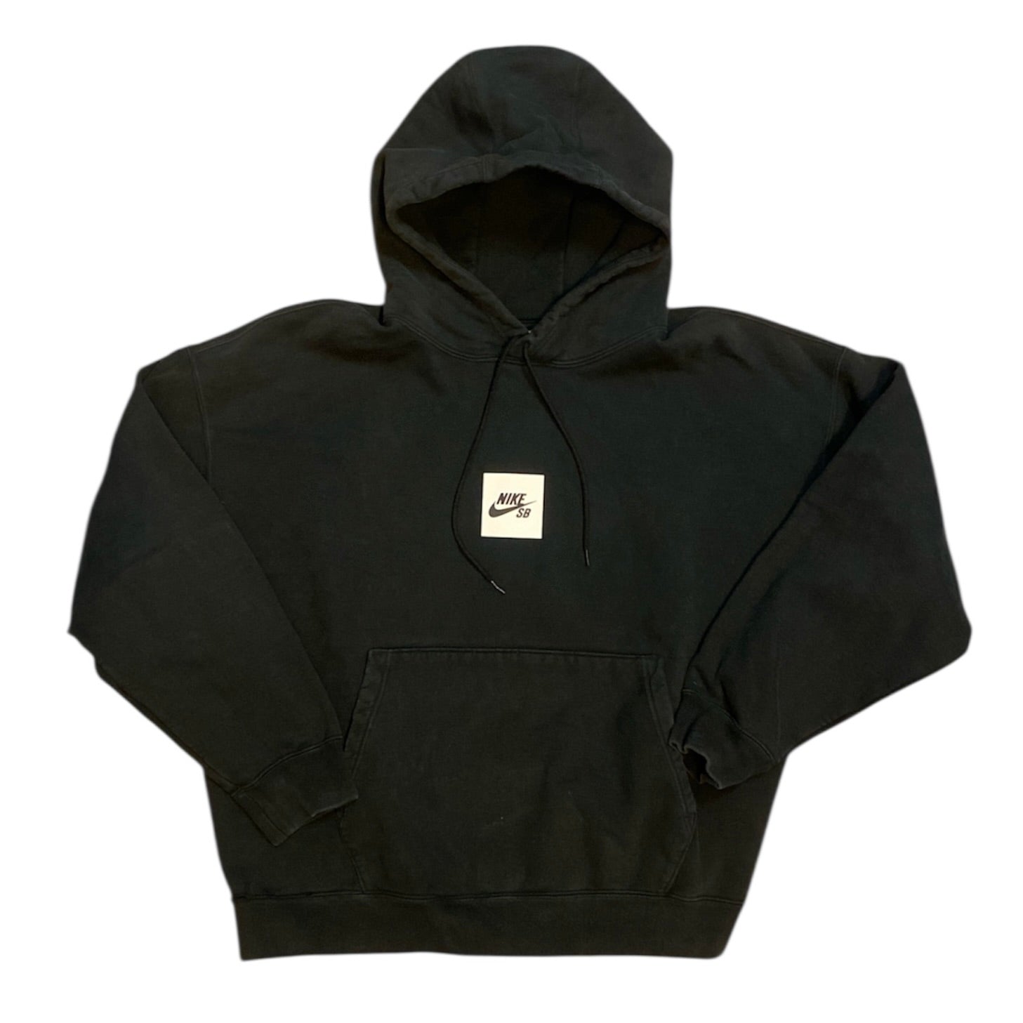 Nike SB Fleece White Logo Black Hoodie