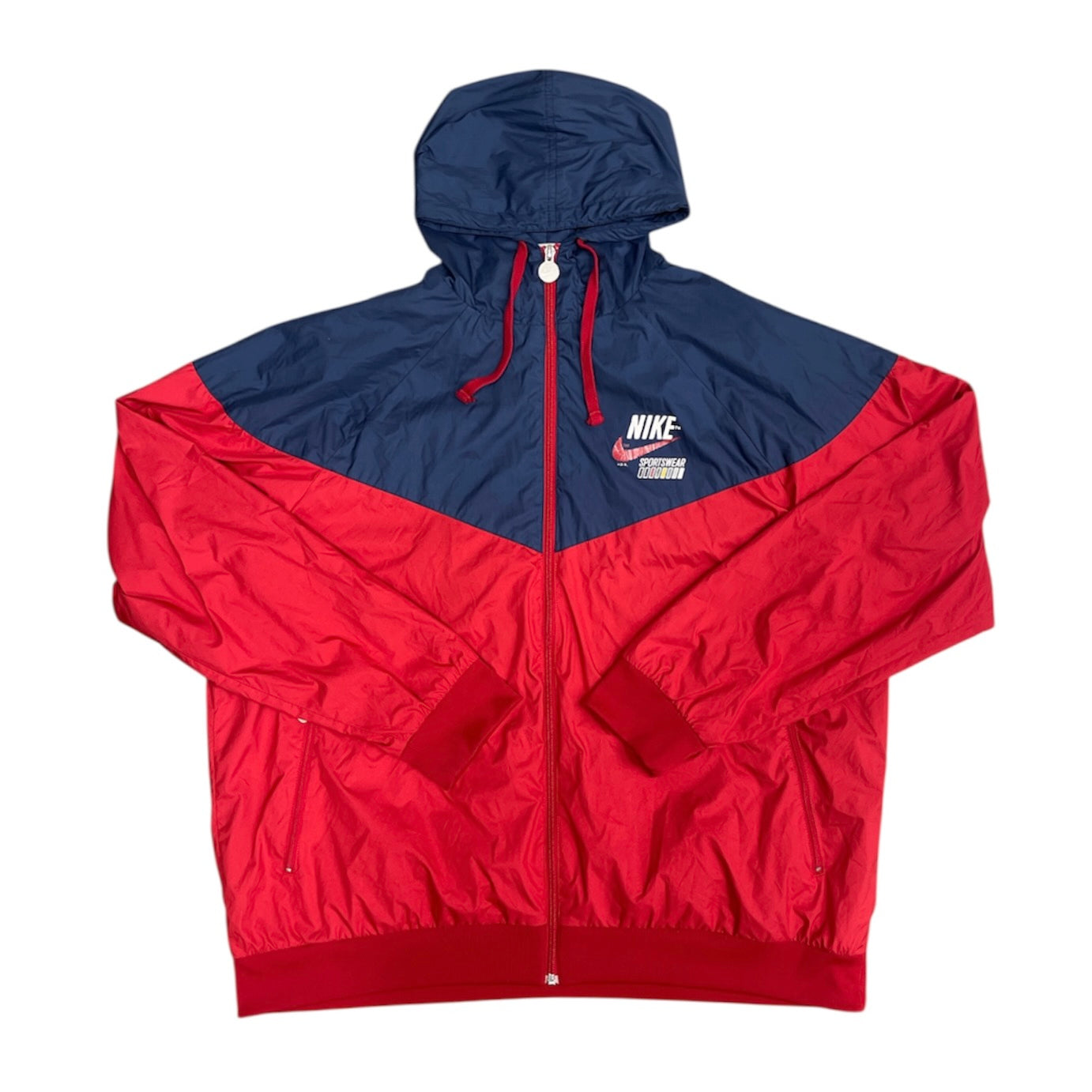 Nike Chevron Windrunner Red Blue Jacket
