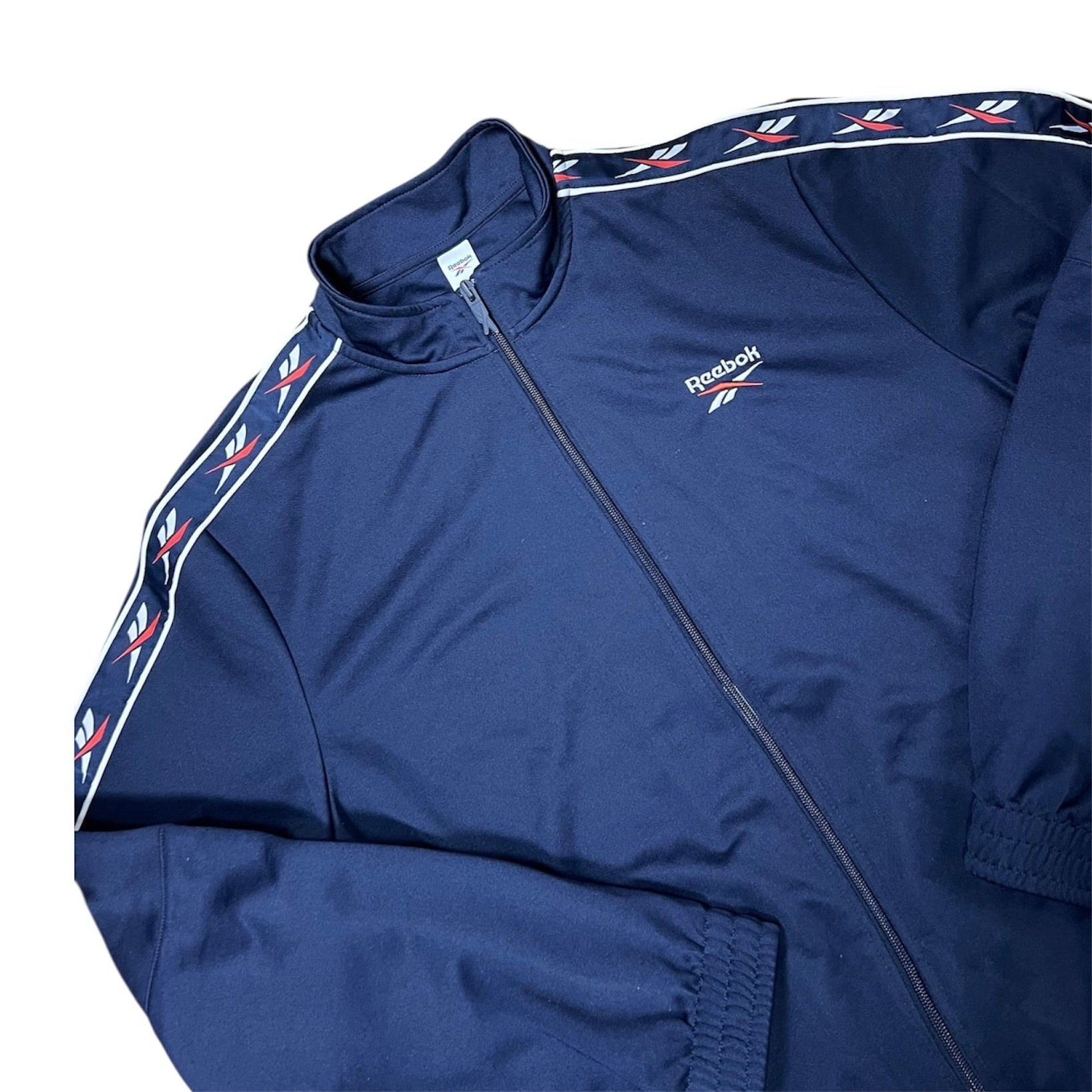 Reebok Full Zip Navy Track Top