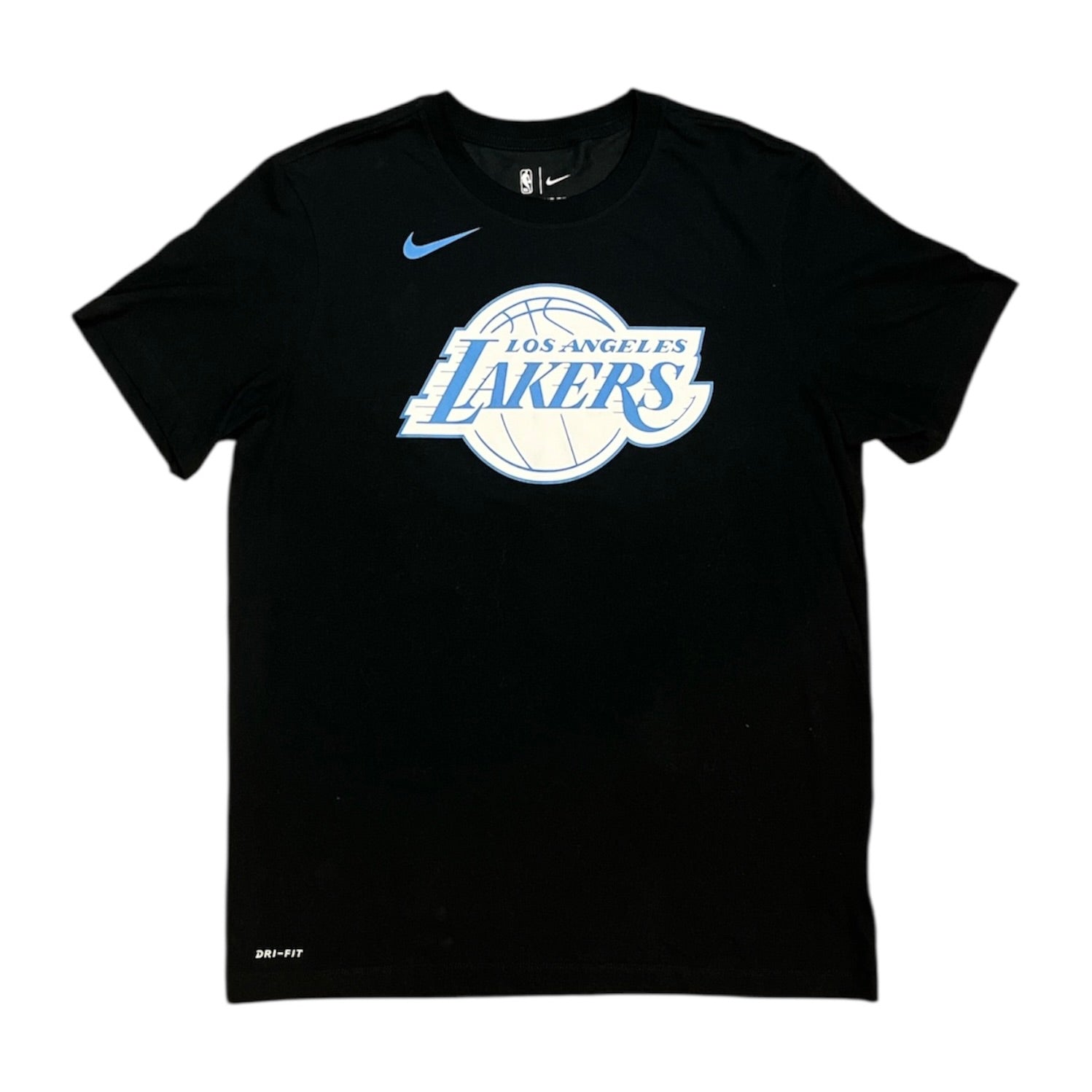 Nike NBA Los Angeles Lakers City Edition Logo Dri-Fit Black Tshirt
