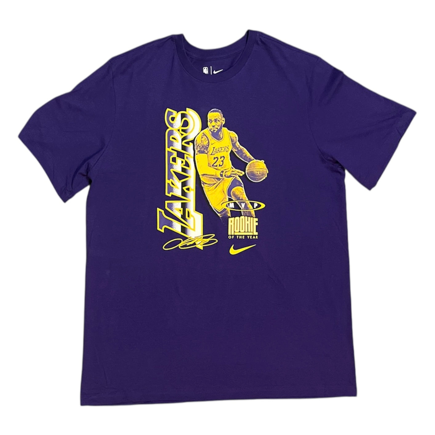 Nike NBA LeBron James Select Series MVP Lakers Purple Tshirt
