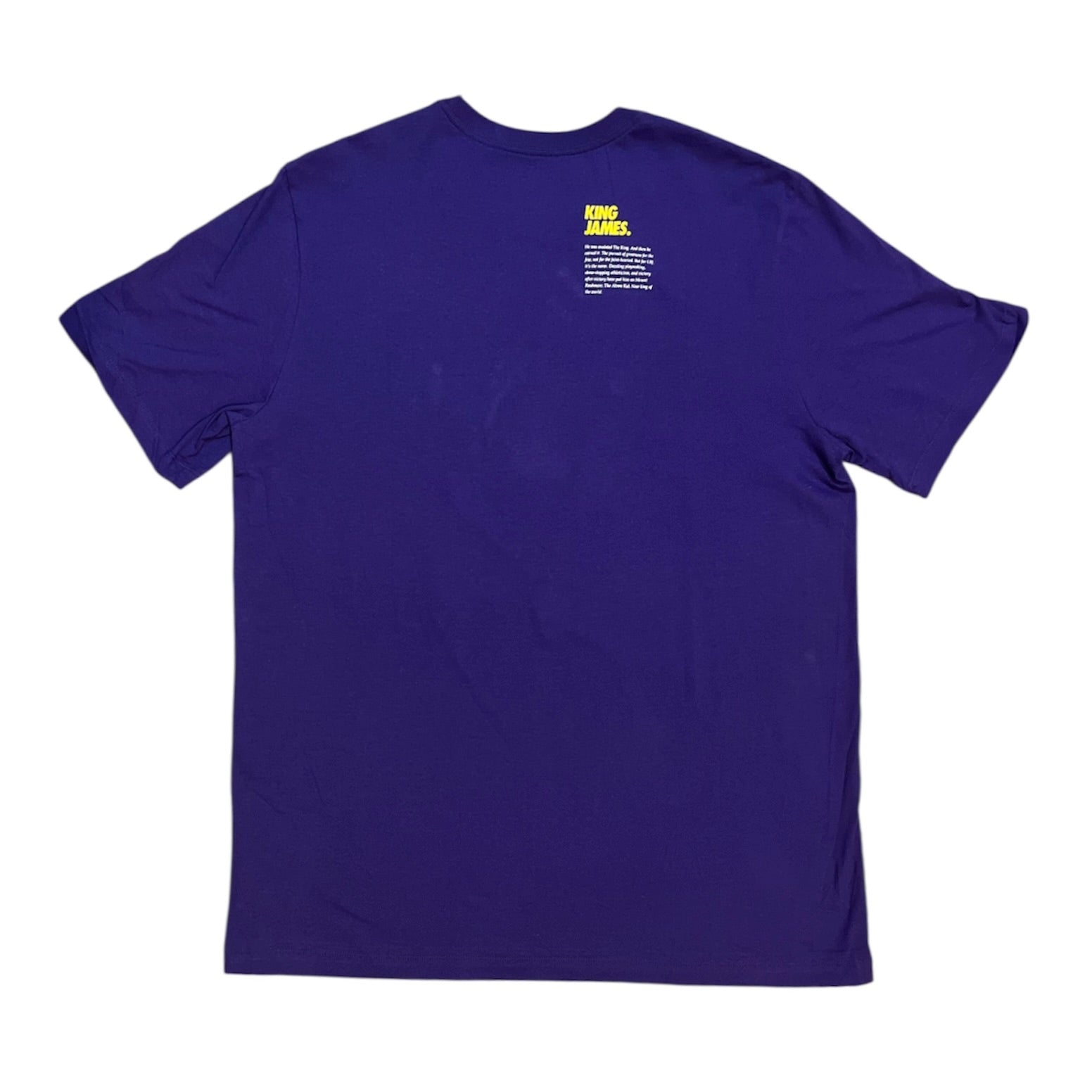 Nike NBA LeBron James Select Series MVP Lakers Purple Tshirt
