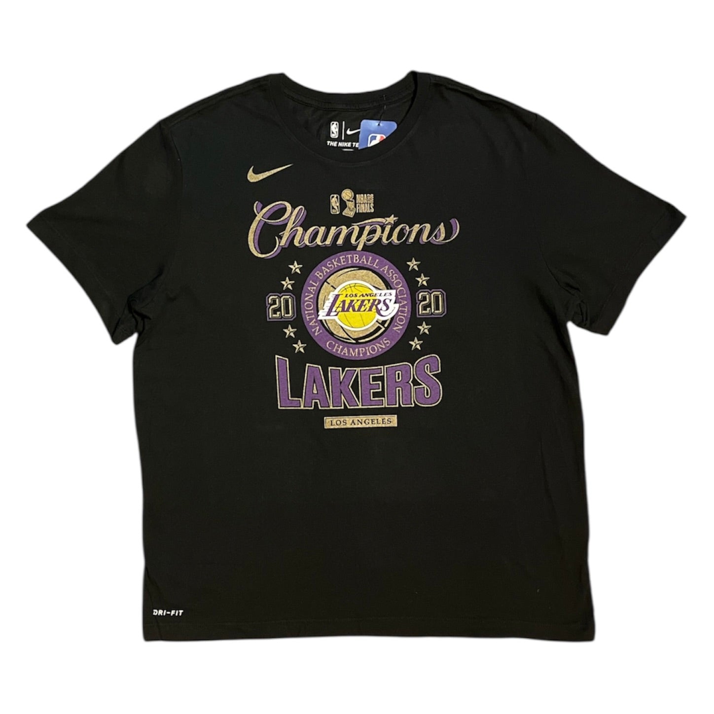 Nike Los Angeles Lakers NBA 2020 Finals Champions Black Tshirt