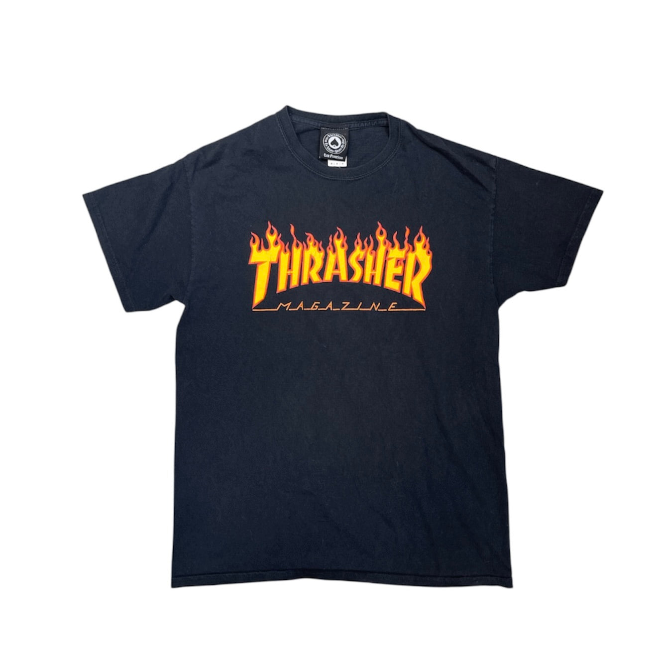 Thrasher Flame Logo Black Tshirt