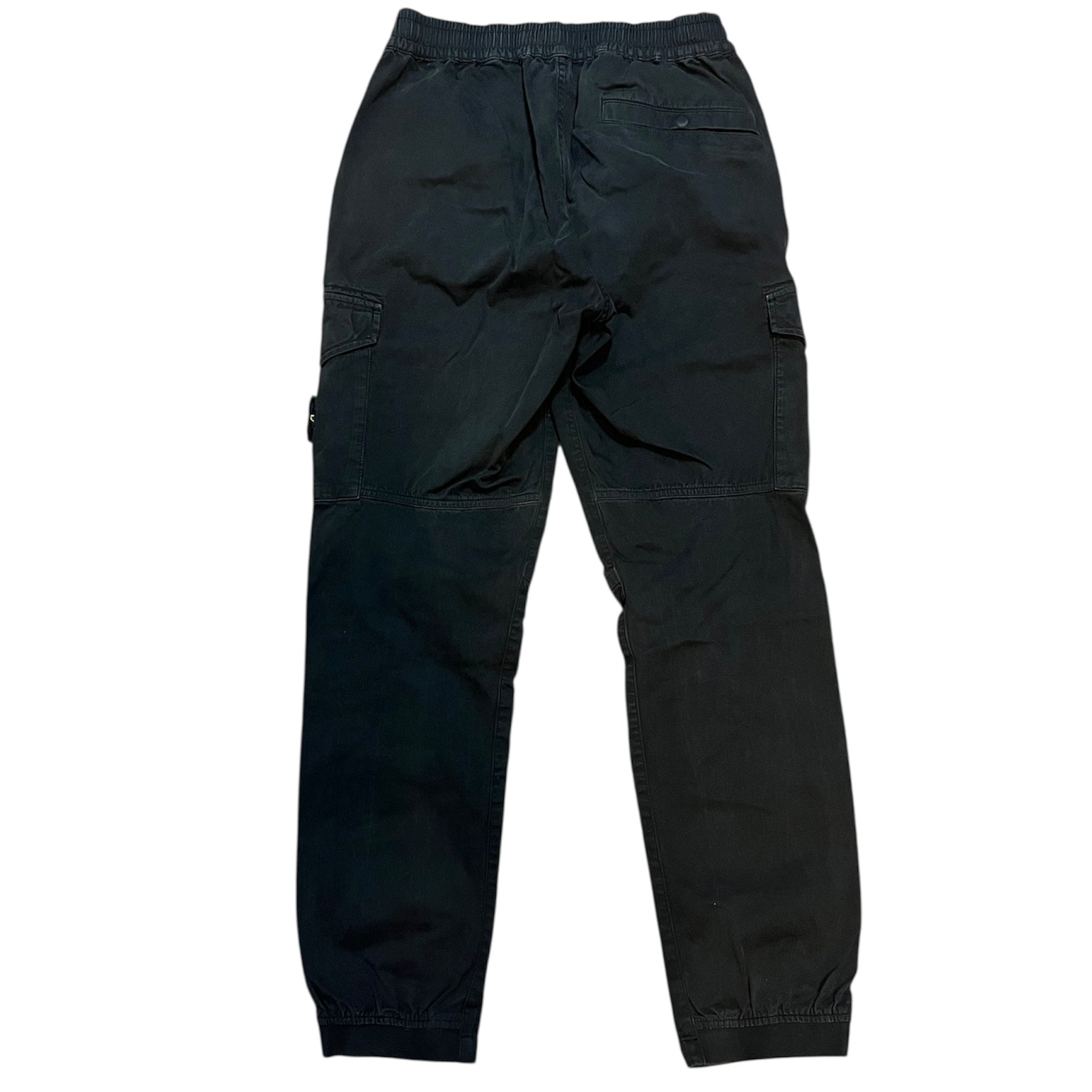 Stone Island Washed Black Tapered Cargo Pants