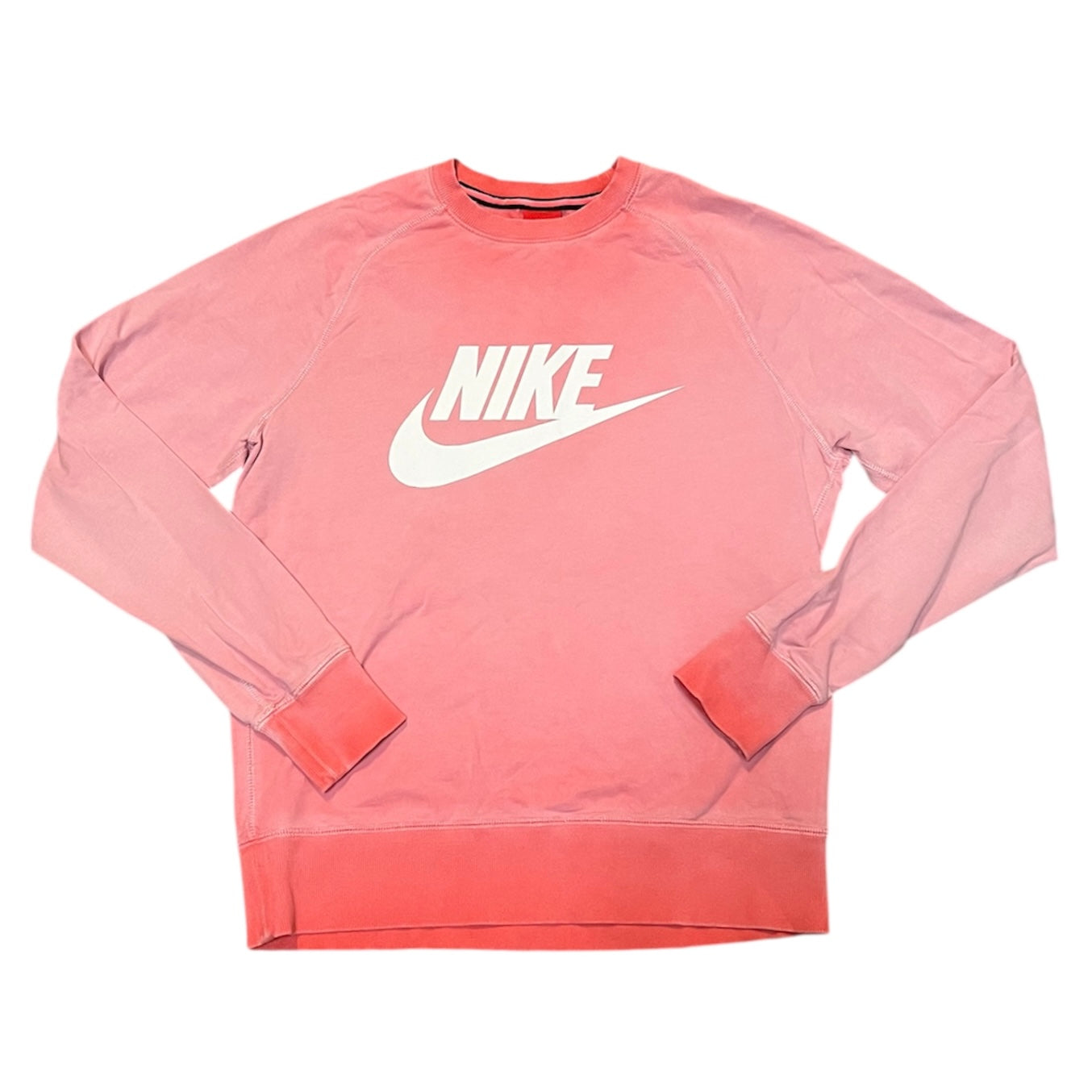 Nike Sportswear French Terry Pink White Sweatshirt and Shorts Set