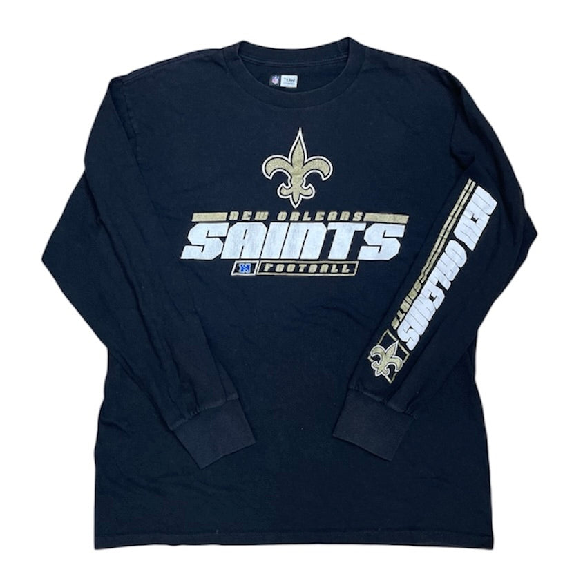 NFL Team Apparel New Orleans Saints Black Long Sleeve