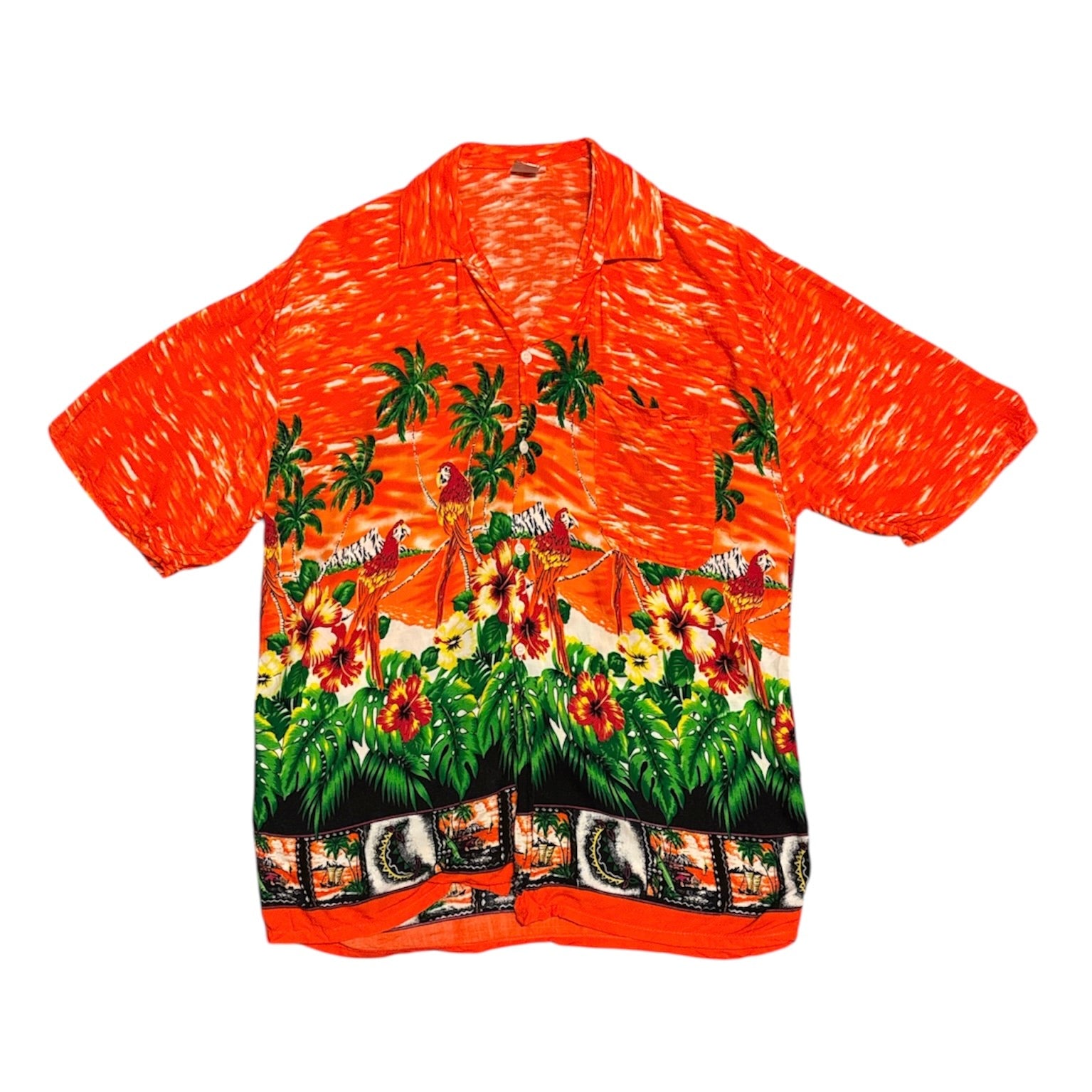 Caribbean Surf Parrot Hawaiin Shirt