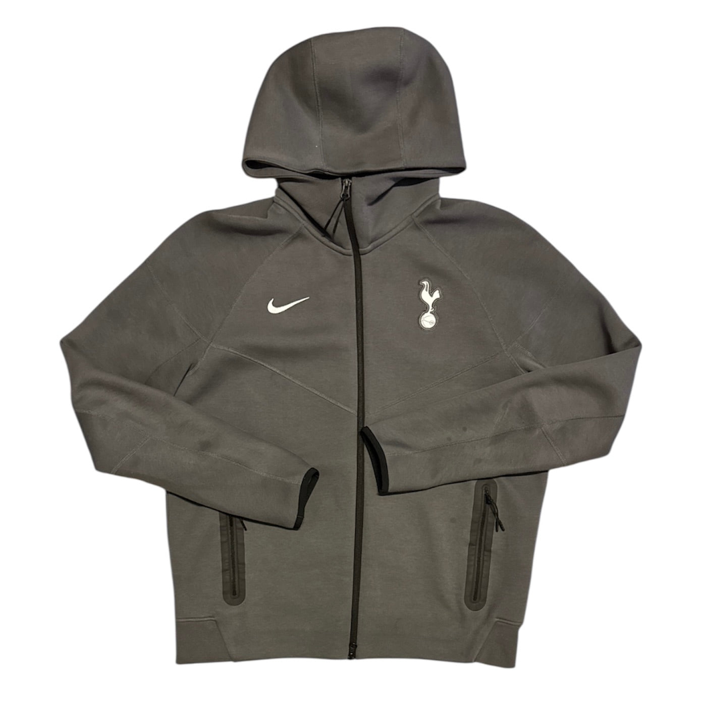 Nike Tottenham Hotspur Grey Tech Fleece Zip Up Hoodie
