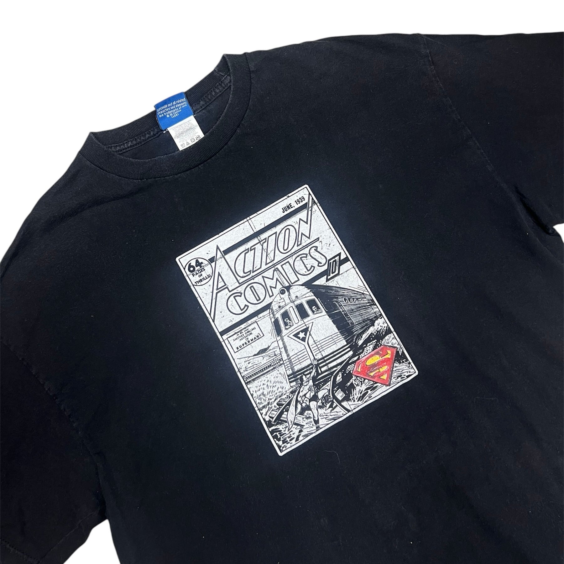 Action Comics Superman Black Tshirt