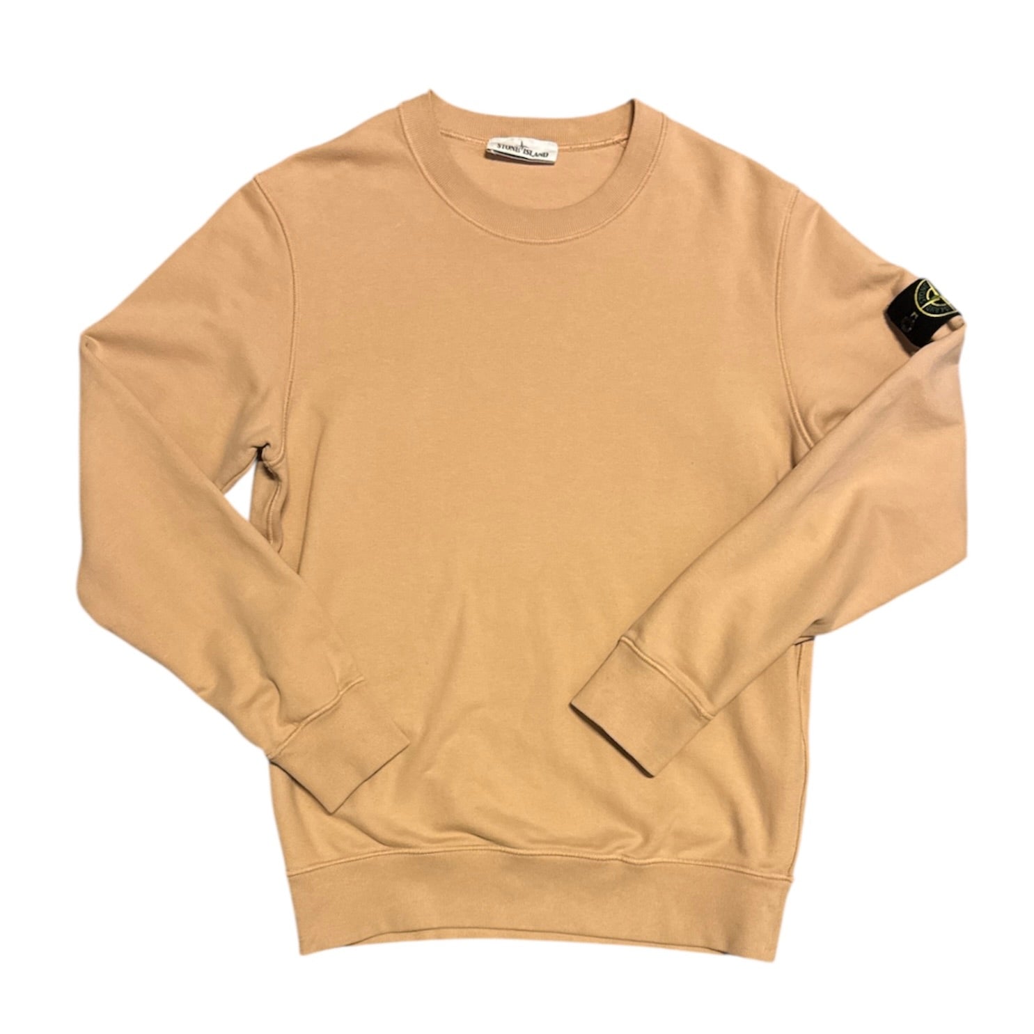 Stone Island Garment Dyed Antique Rose Crew Sweatshirt