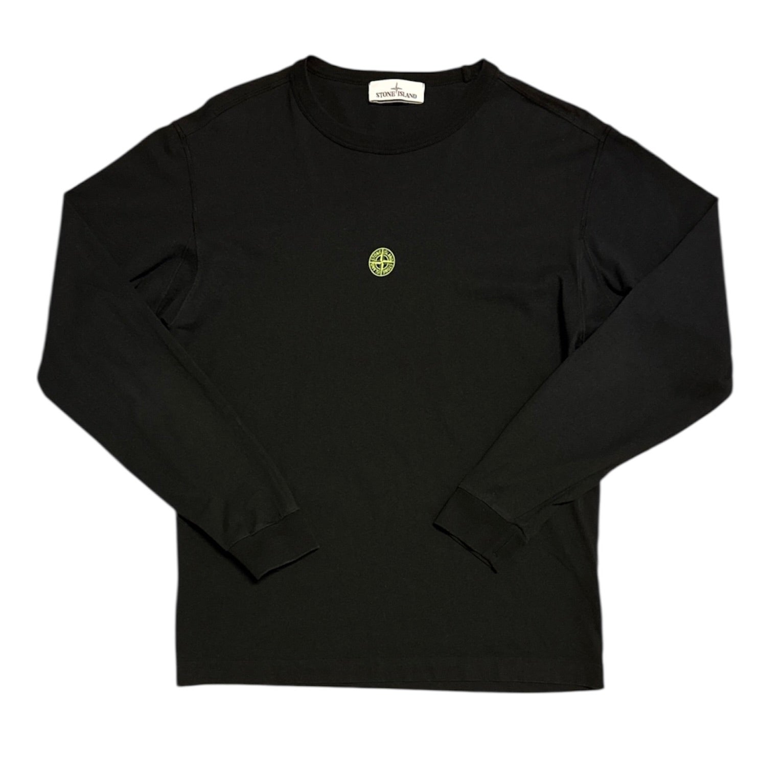 Stone Island Blur Logo Black Long Sleeve