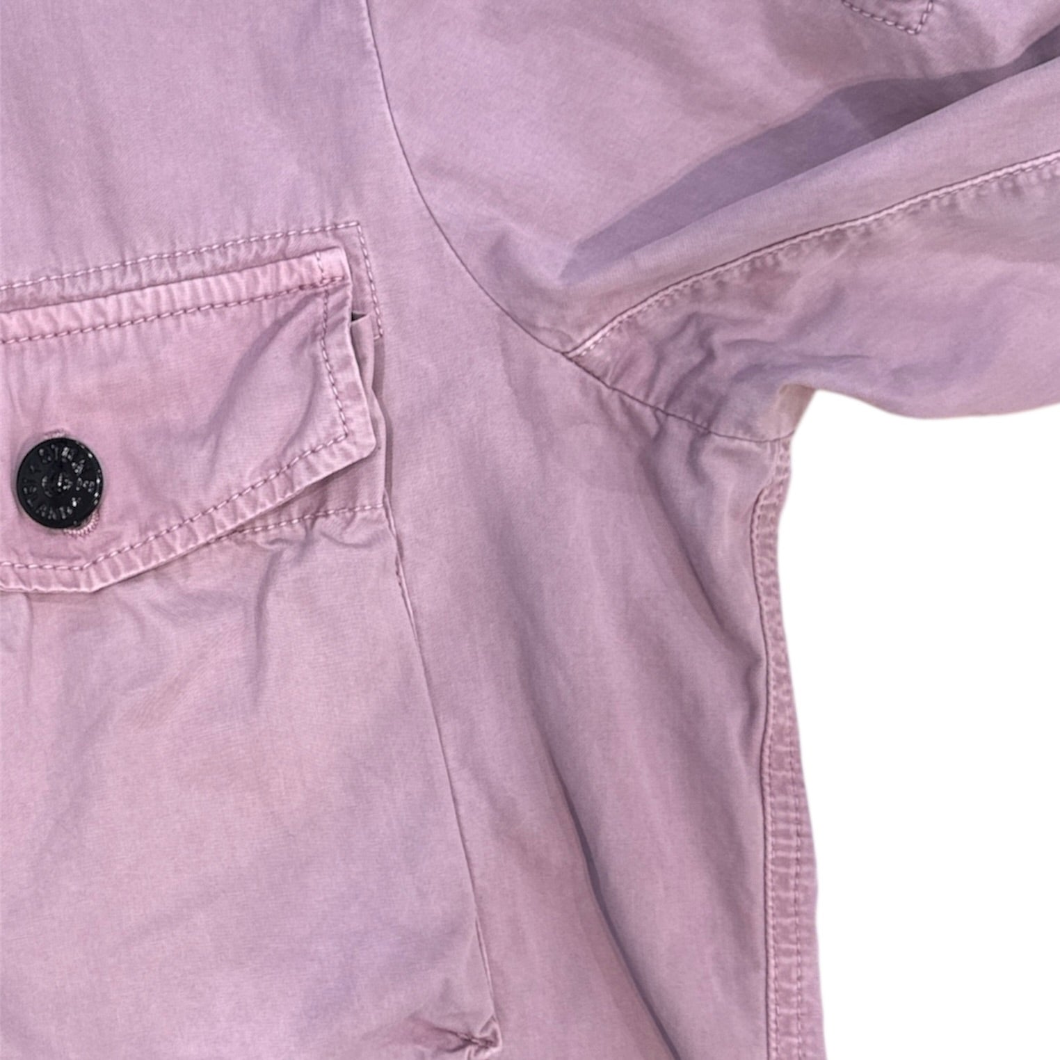 Stone Island Garment Dyed Rose Quartz Overshirt