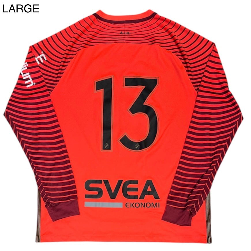 Nike AIK Kyriakos Stamatopoulos #13 Red Long Sleeve Football Jersey