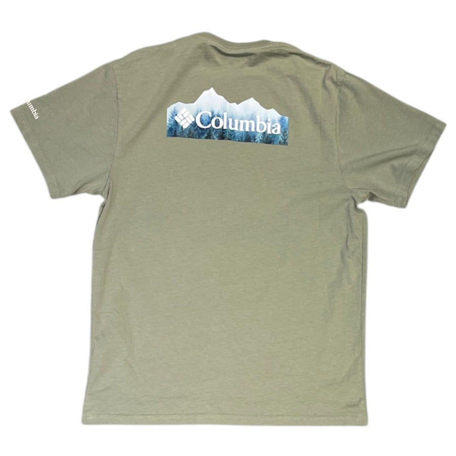 Columbia Mountain Back Print Green Tshirt