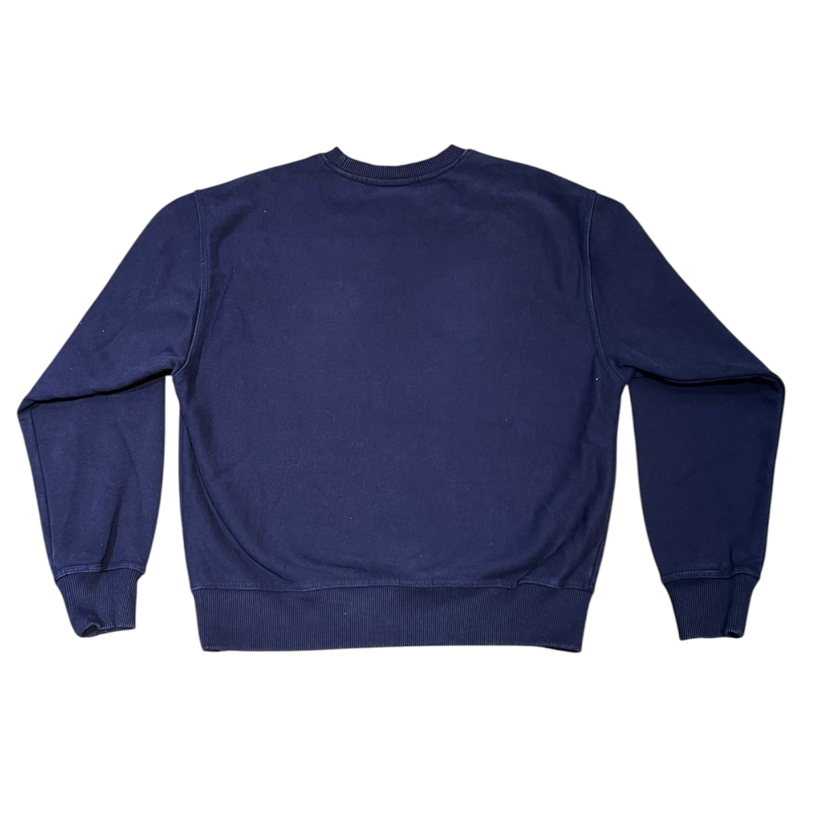 Stussy Crew Green Logo Navy Sweatshirt