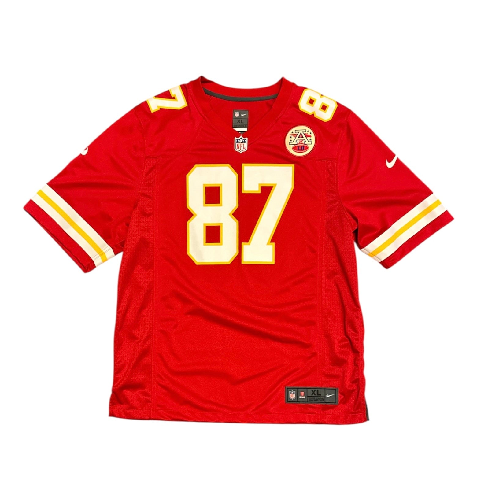 Nike Kansas City Chiefs Travis Kelce #87 American Football On Field Jersey