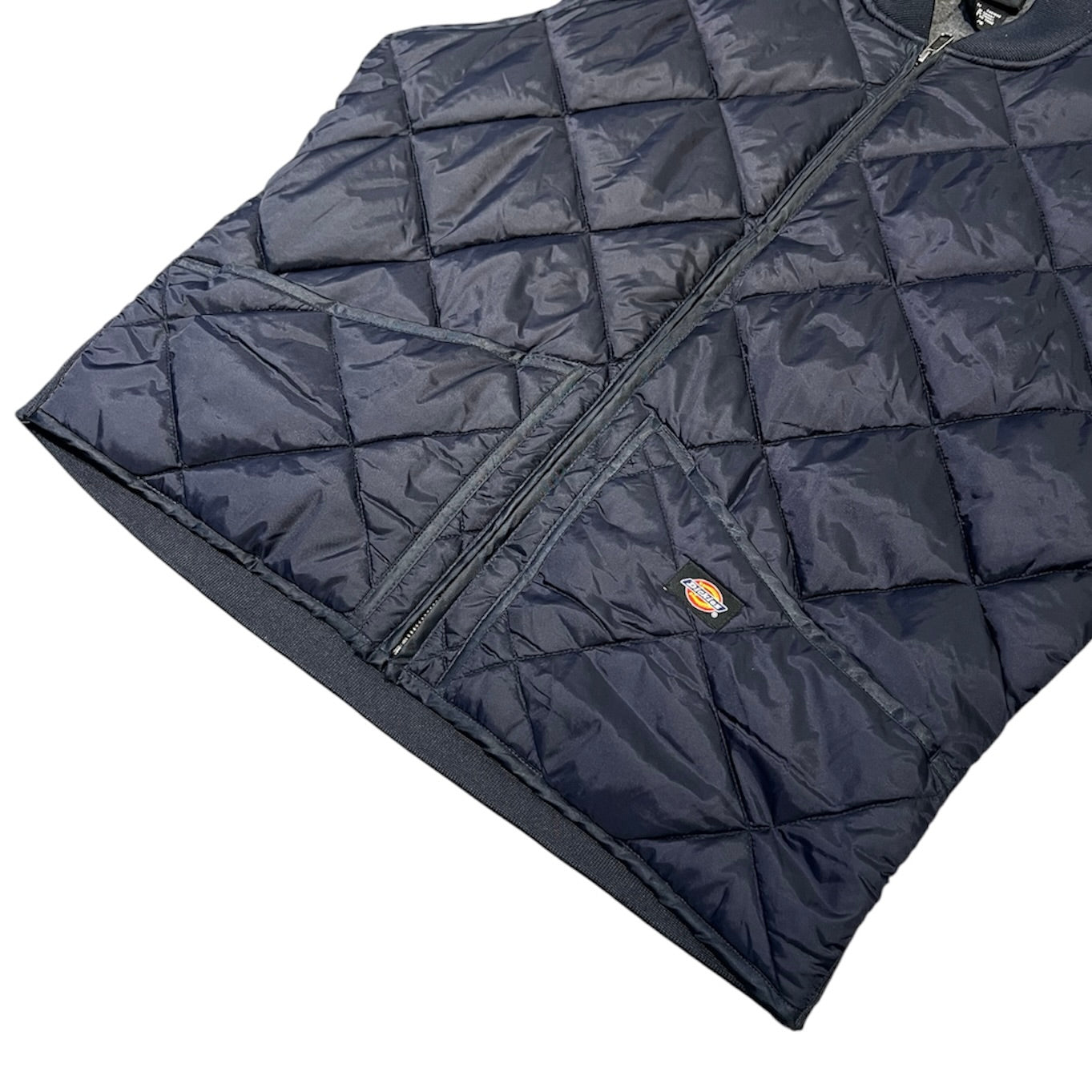 Dickies Diamond Quilted Navy Vest
