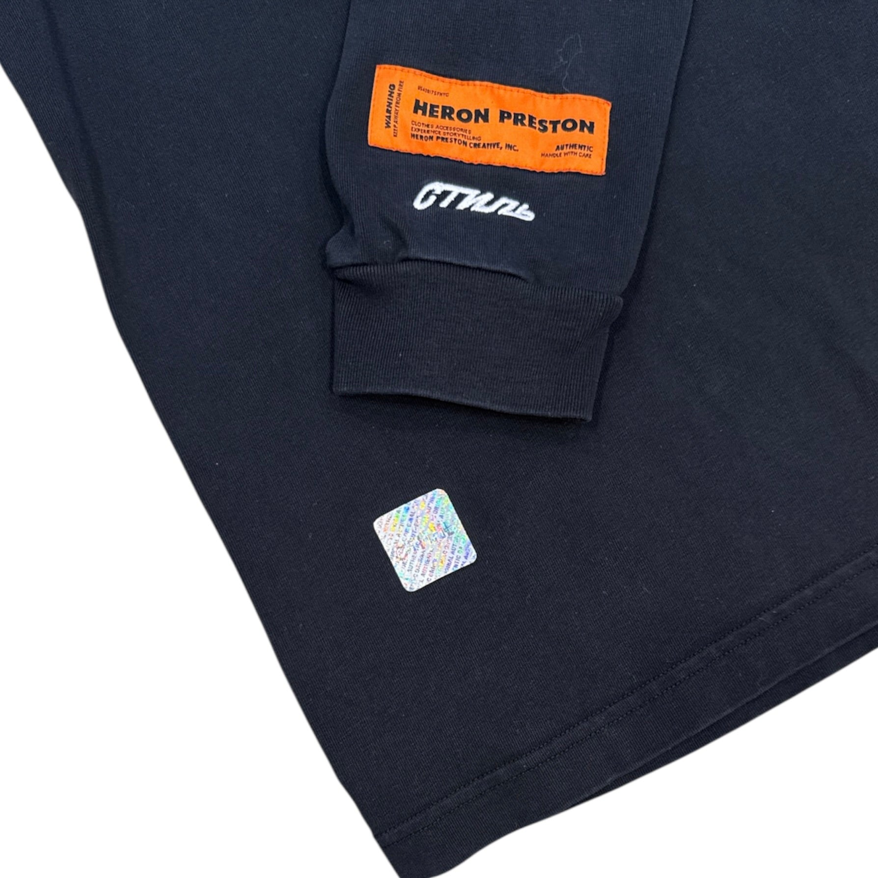 Heron Preston Sleeve Print Black Long Sleeve