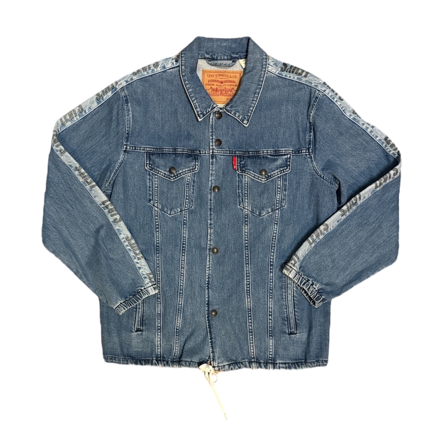 Levis Track Stripe Coach Denim Jacket