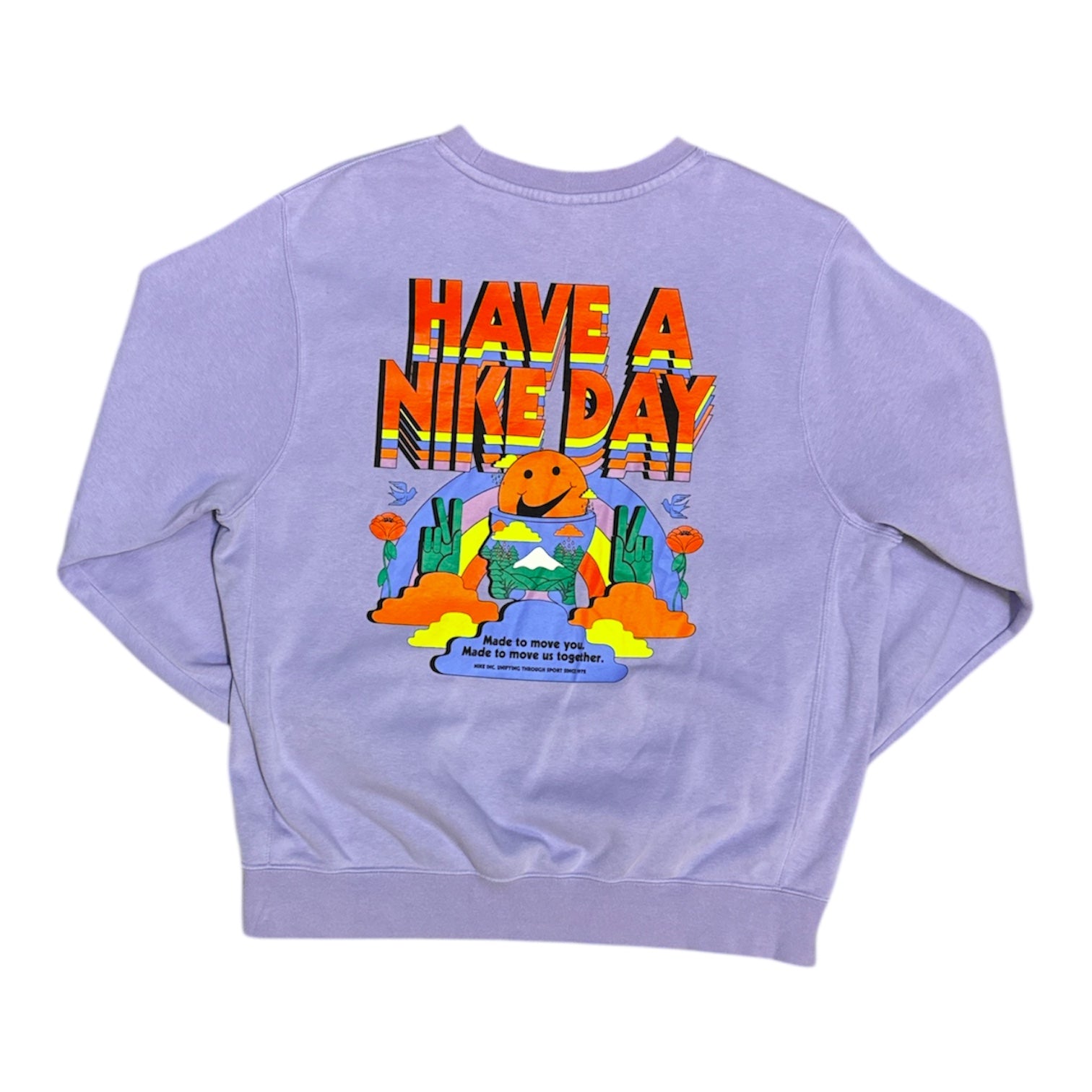 Nike Sportswear Have A Nike Day Purple Crewneck Sweatshirt