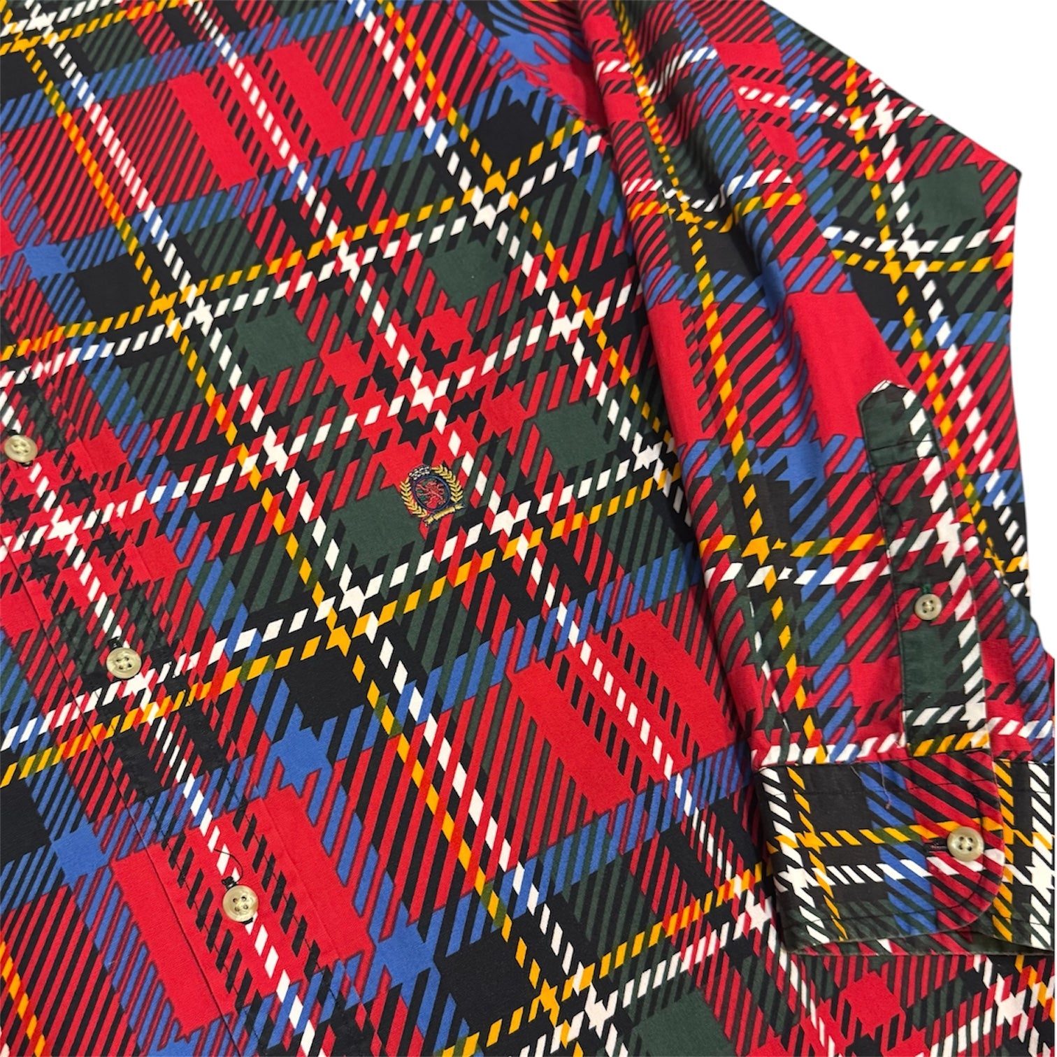 Tommy Hilfiger Checker Red Button Down Shirt