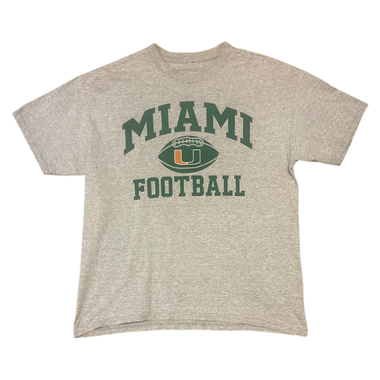 Miami Hurricanes Football Grey Tshirt