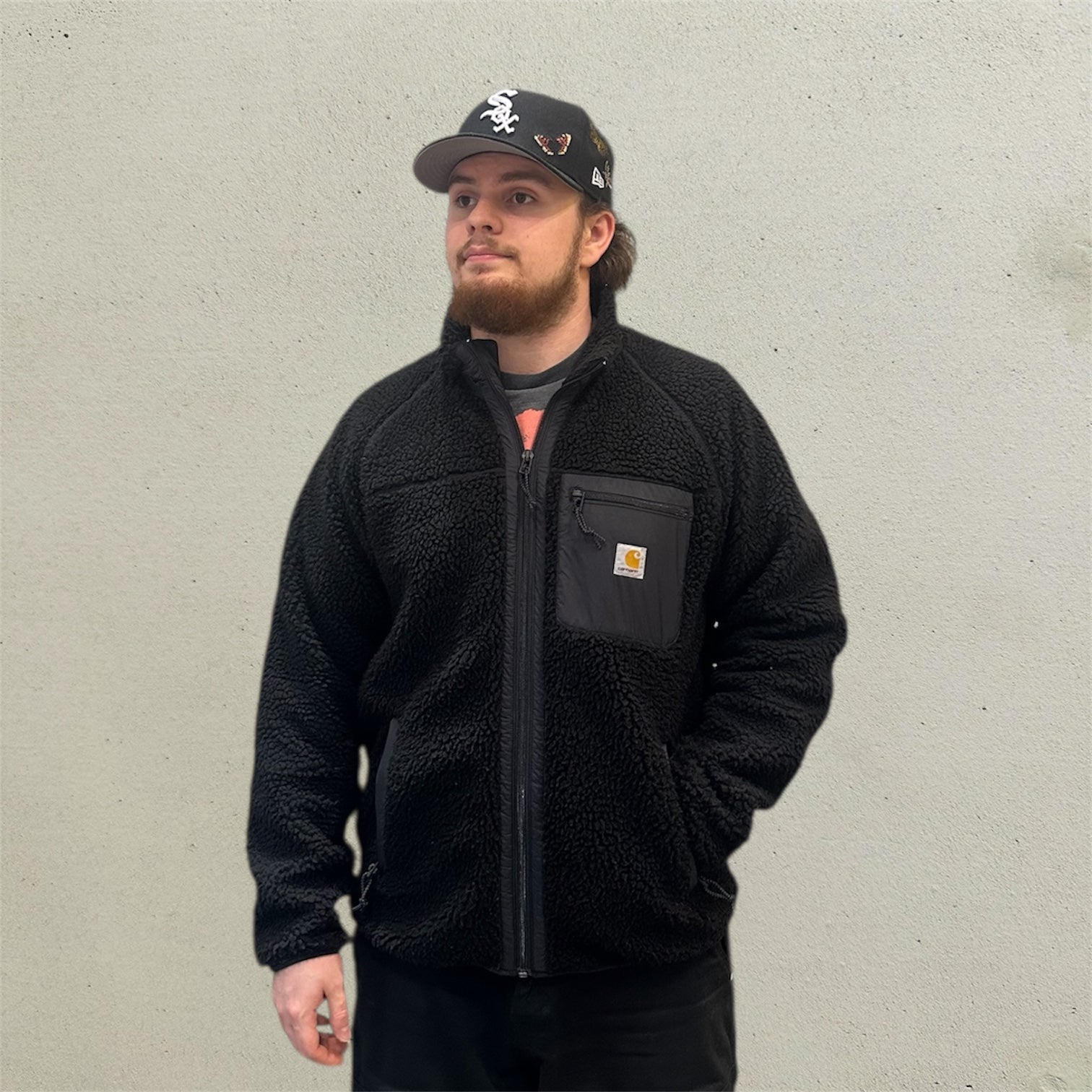 Carhartt Prentis Liner Black Zip Up Fleece Jacket