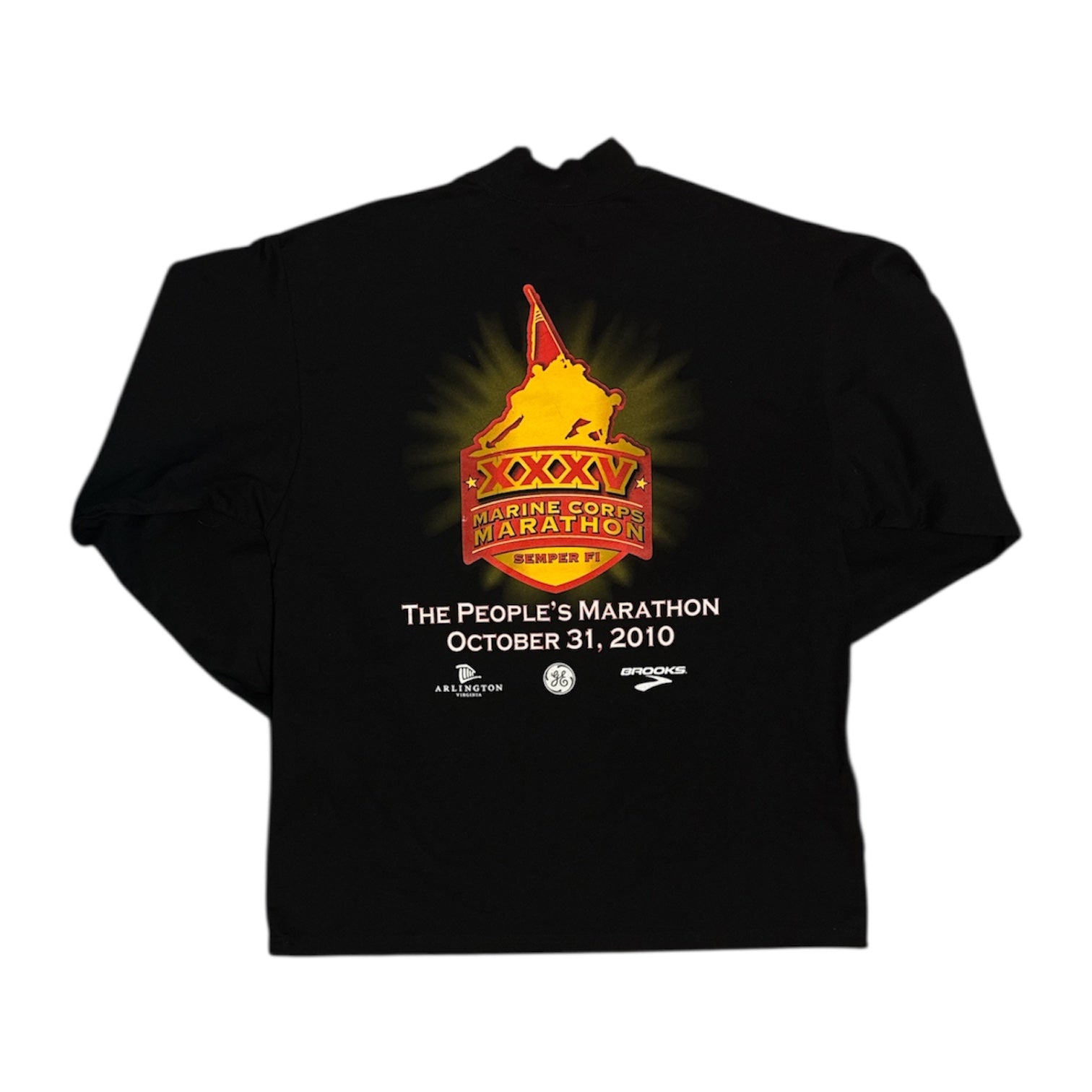 2010 Marine Corps Marathon Turtlen Neck Long Sleeve
