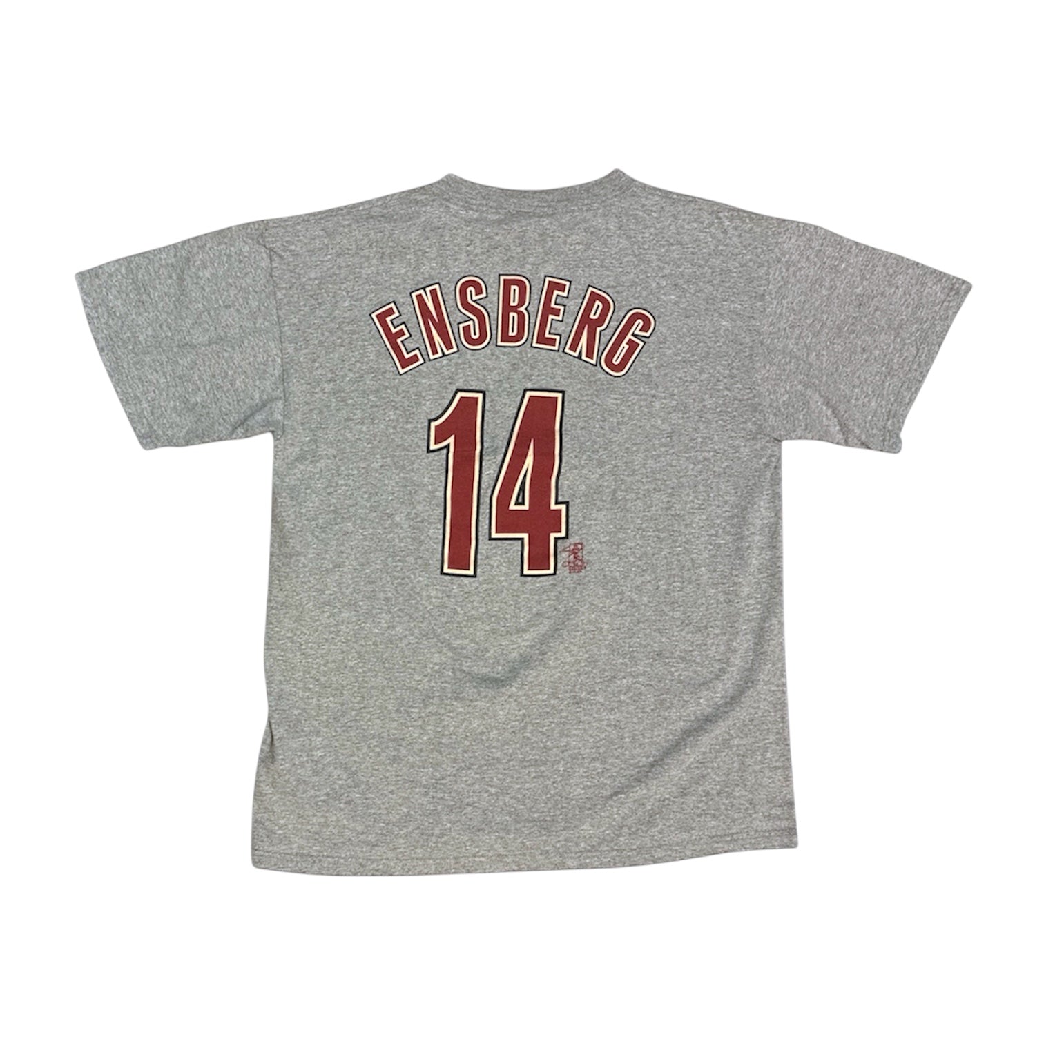 Majestic Astros Ensberg #14 Heather Grey Tshirt
