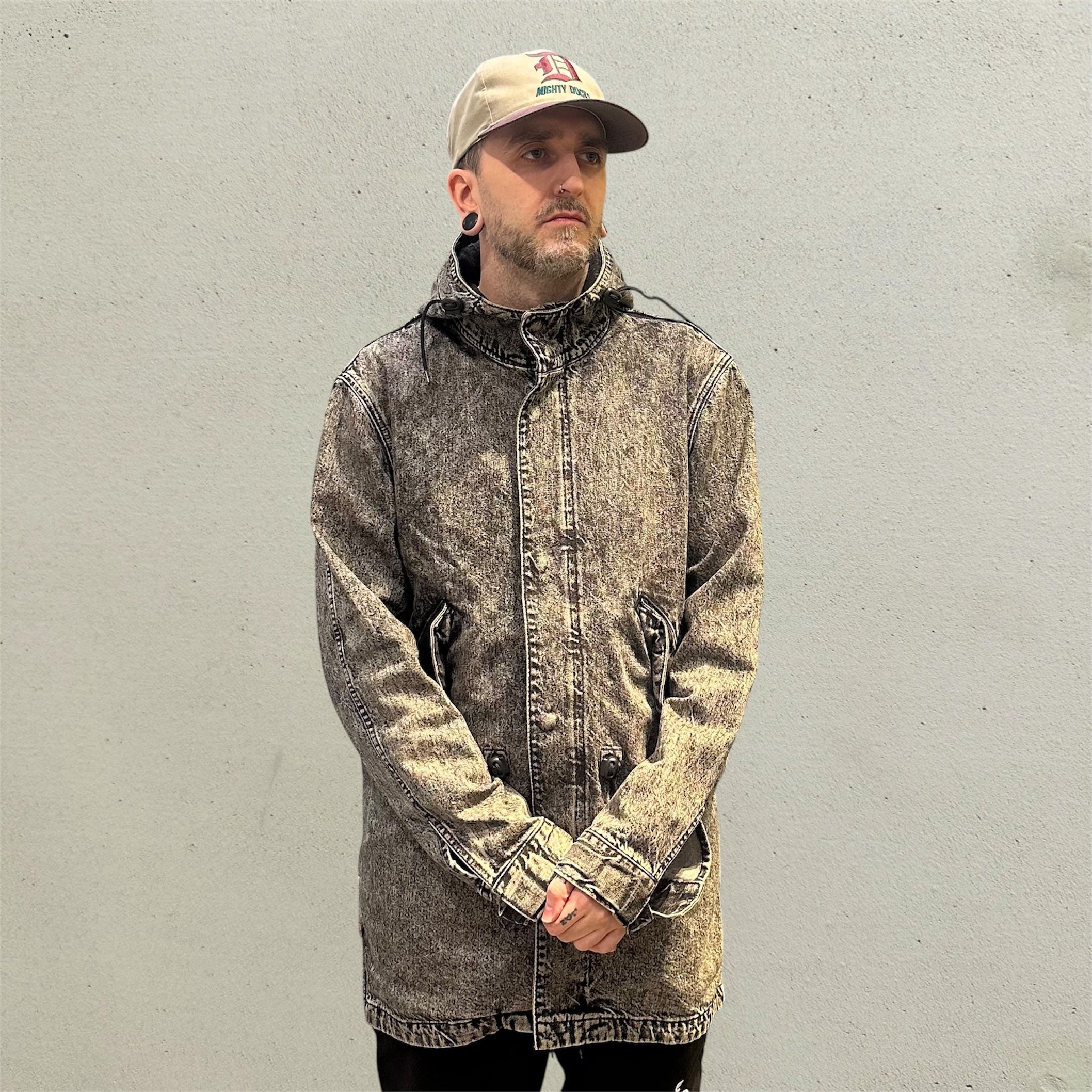 Levis x Patta Fishtail Parka Acid Wash Denim Jacket