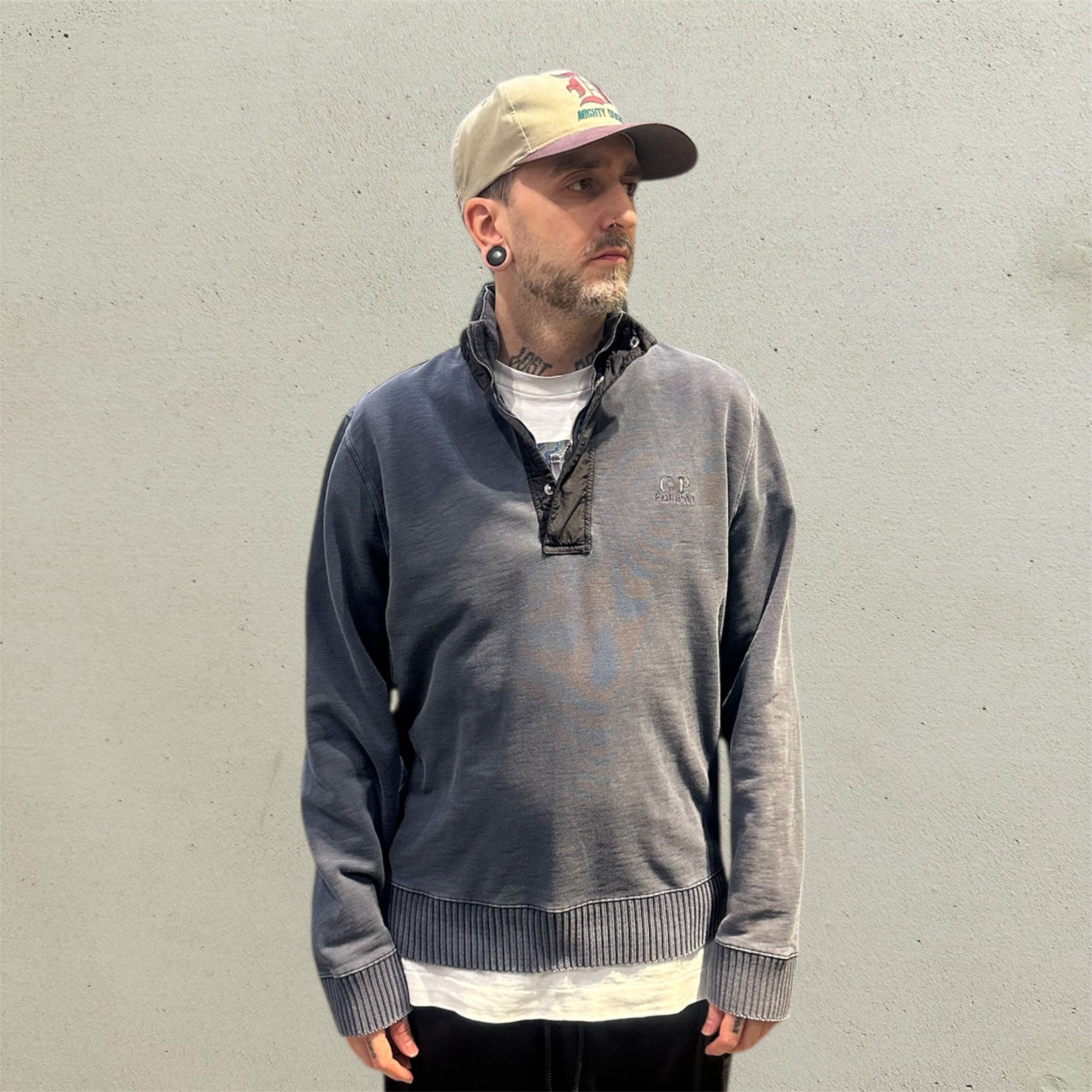 C.P Company Quarter Pullover Hooded Sweatshirt