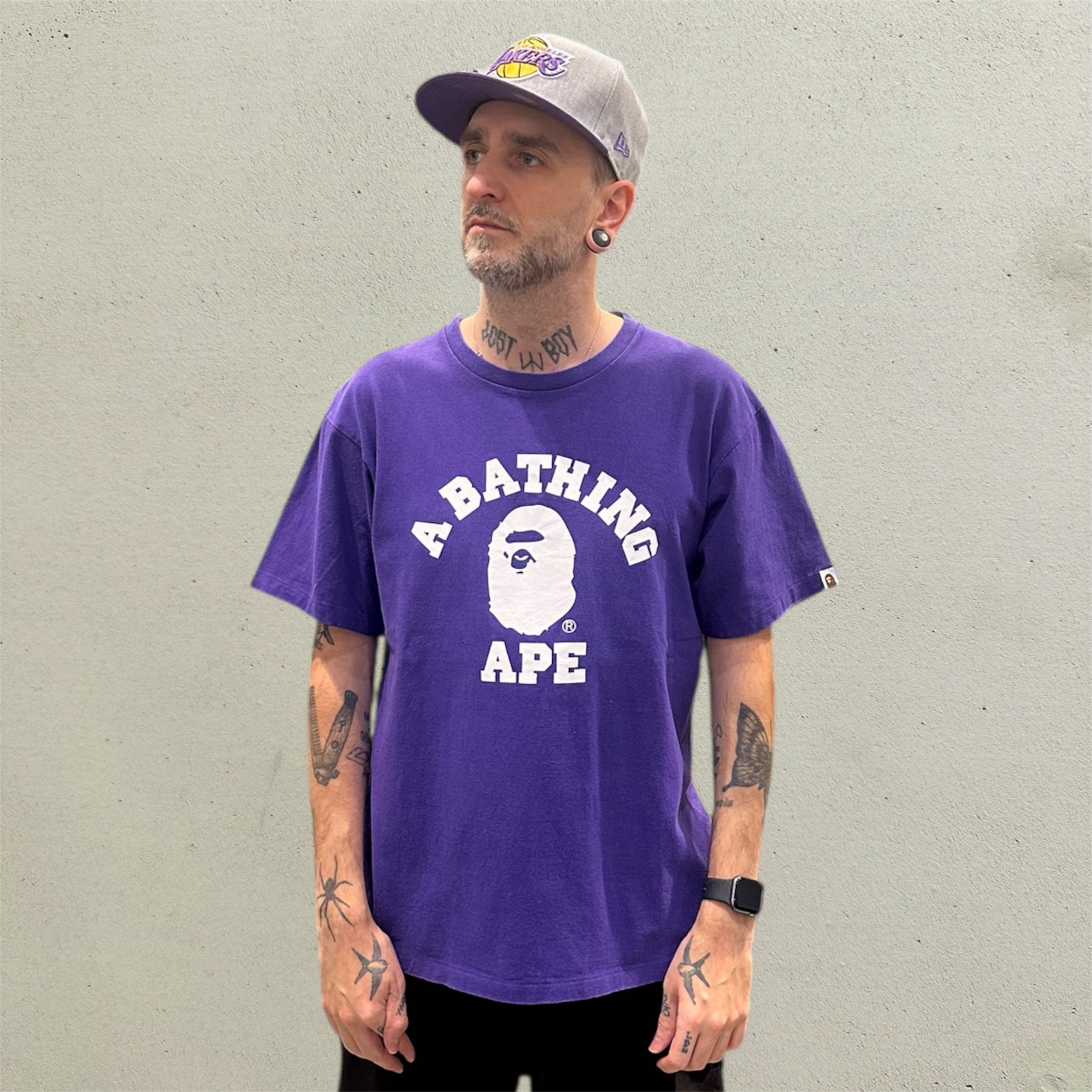 A Bathing Ape Purple Tshirt