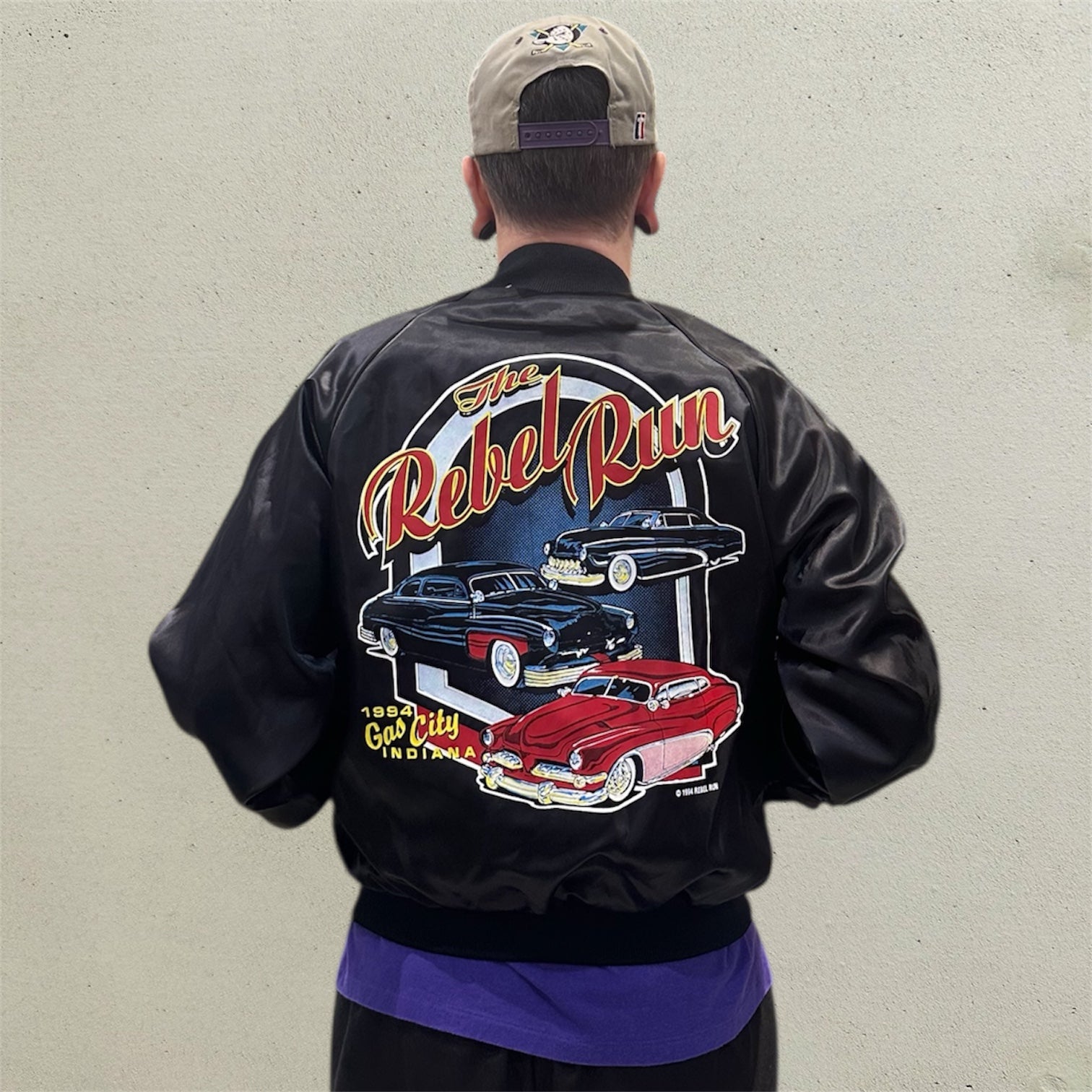 Rebel Run Black Satin Jacket
