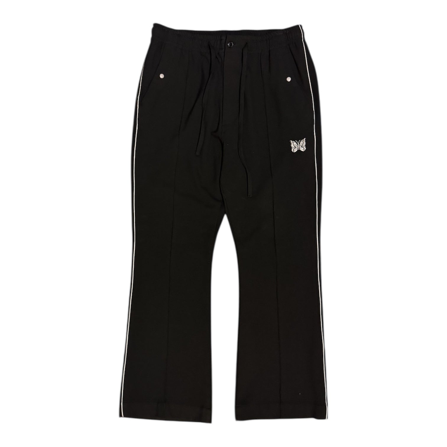 Needles Piping Cowboy Poly Double Cloth Black Pants