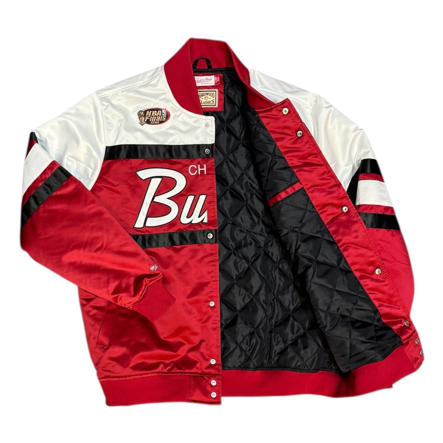 Mitchell & Ness Hardwood Classics Chicago Bulls Special Script Satin Jacket