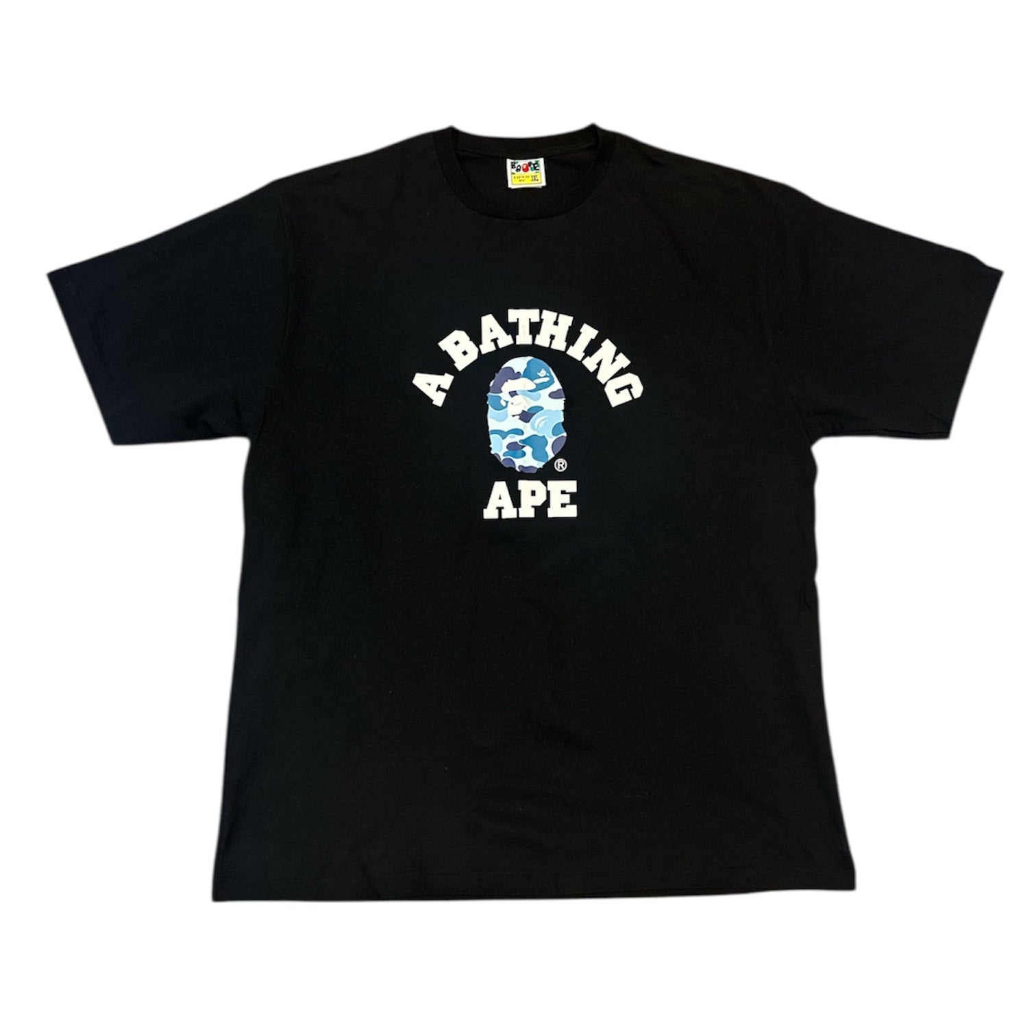 A Bathing Ape ABC Camo Black Blue Tshirt