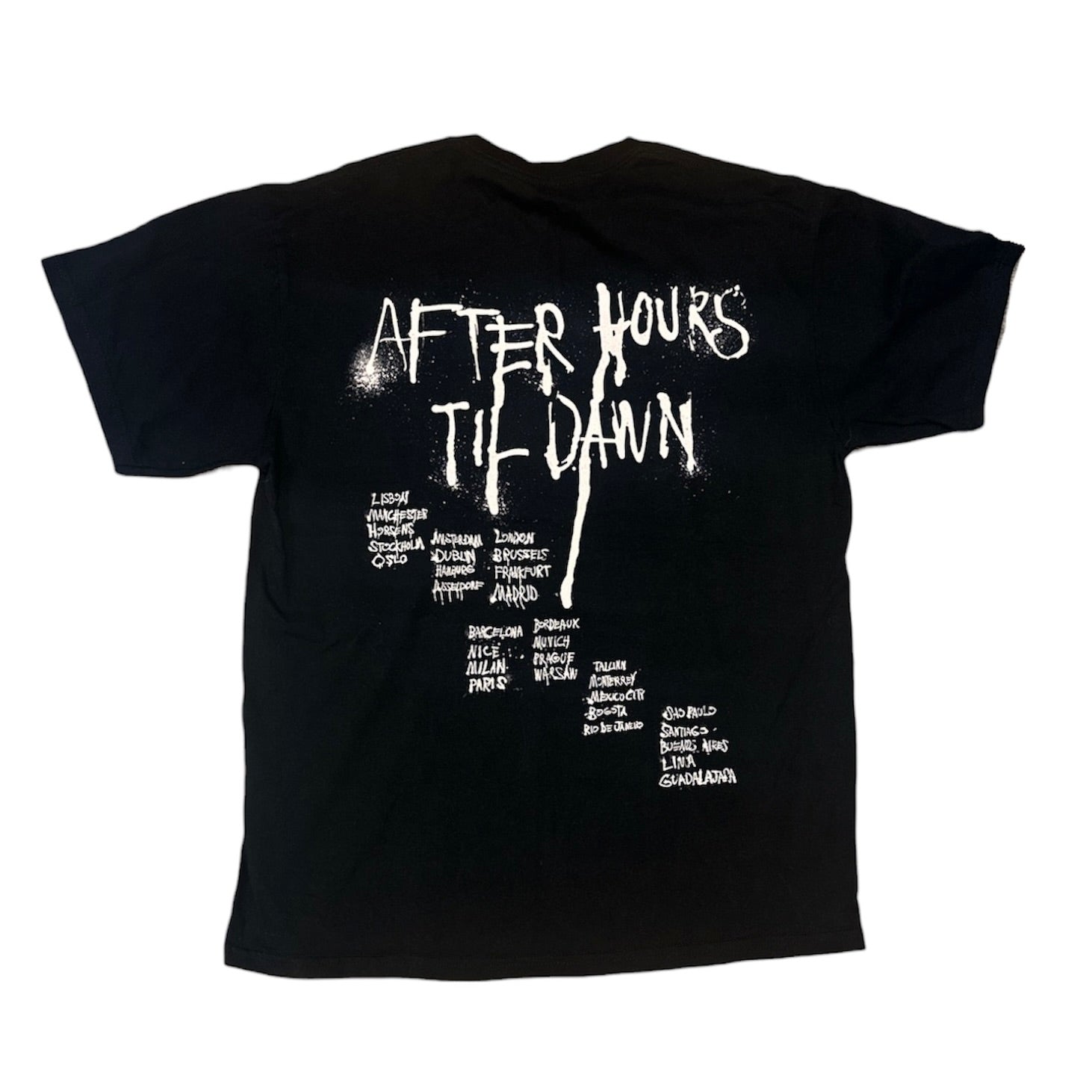 The Weeknd After Hours Til Dawn Tour Black Tshirt