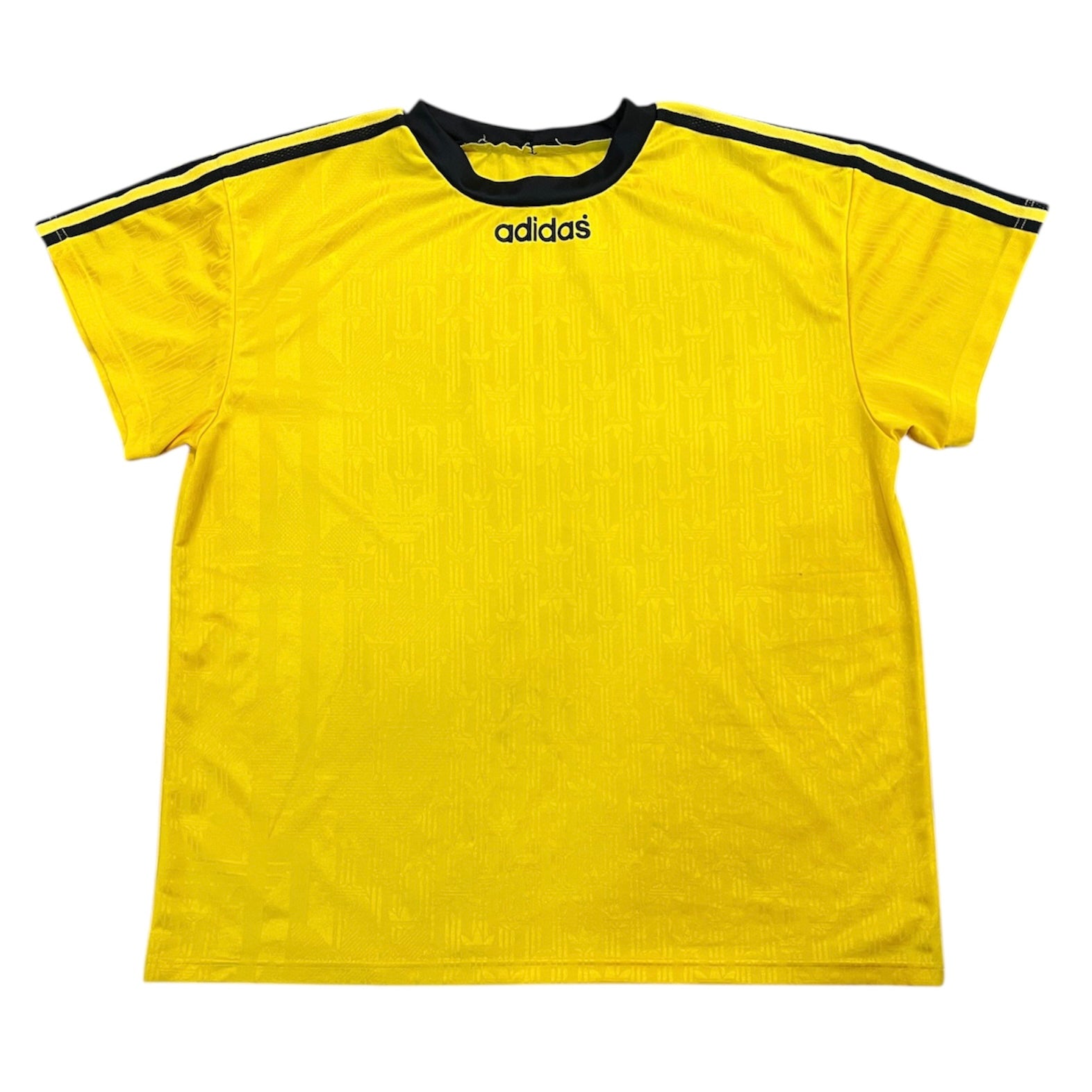 Adidas Trefoil Striped Yellow Black Jersey