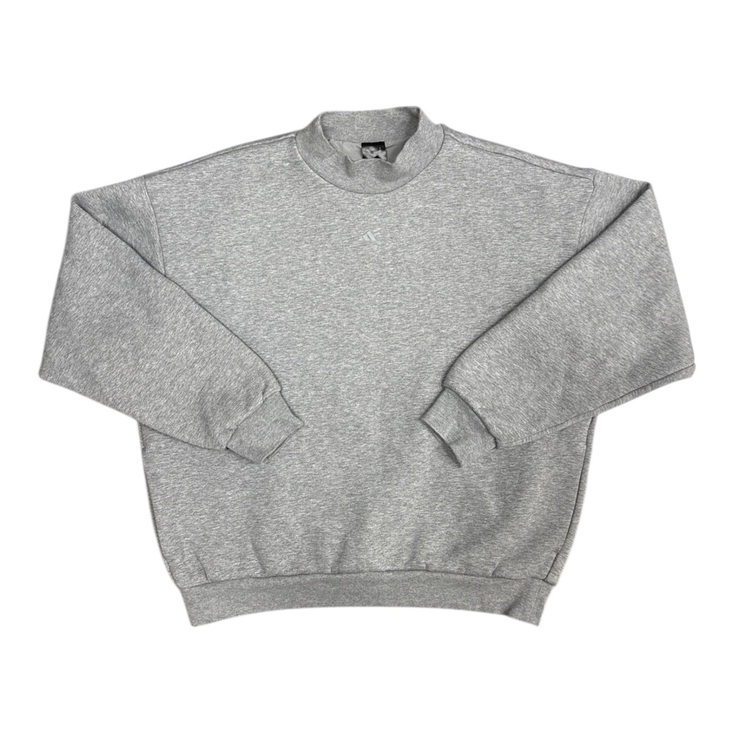 Adidas Basketball Crew Heather Grey Sweatshirt