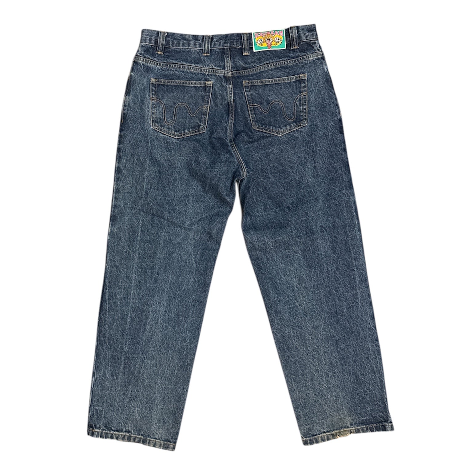 Ice Cream Running Dog Double Scoop Blue Denim Jeans